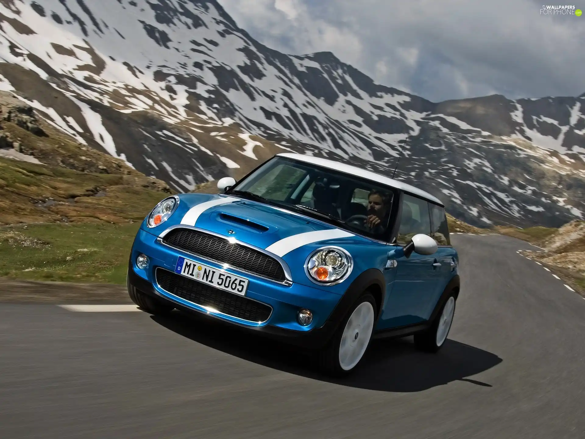 Mini Cooper, Belts, headlights, White