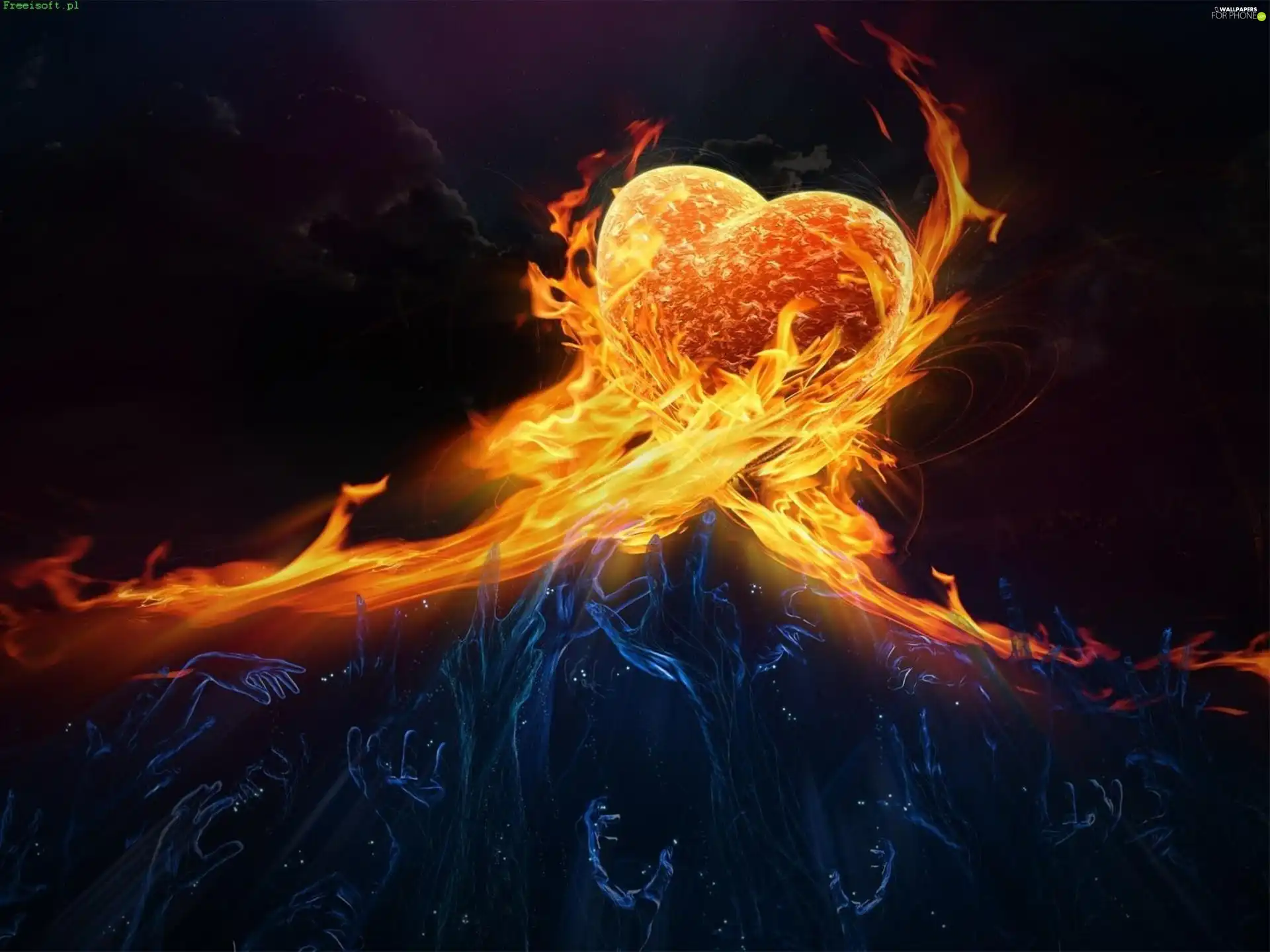 Big Fire, 3D, Heart
