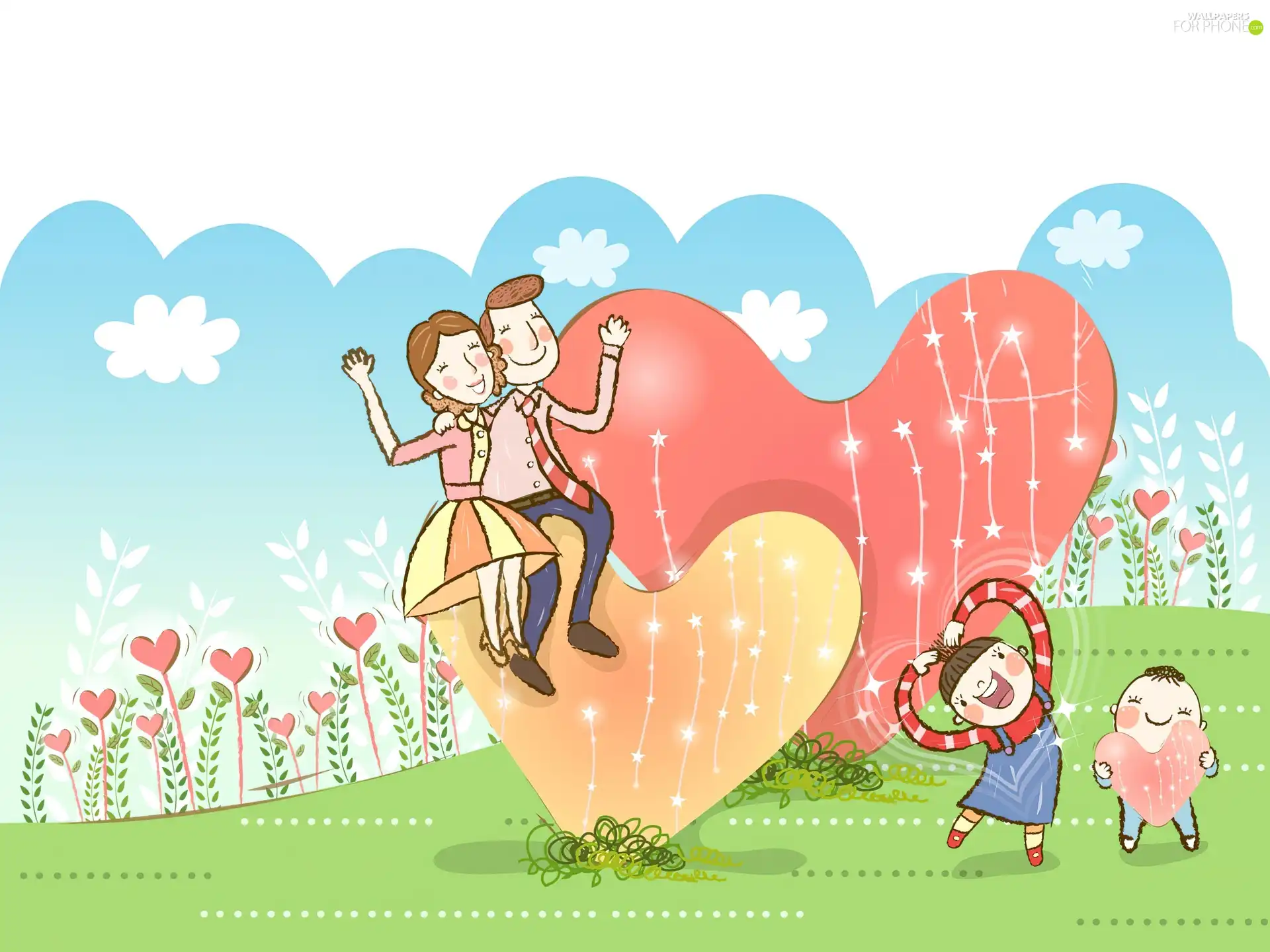 heart, happy, folks