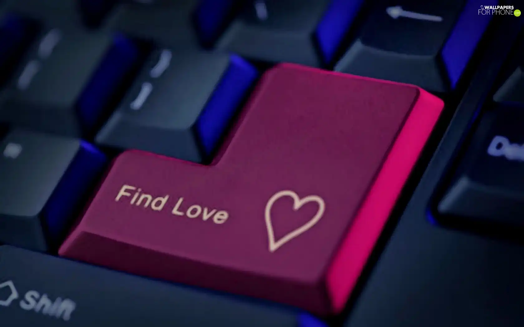 Heart, Pink, key