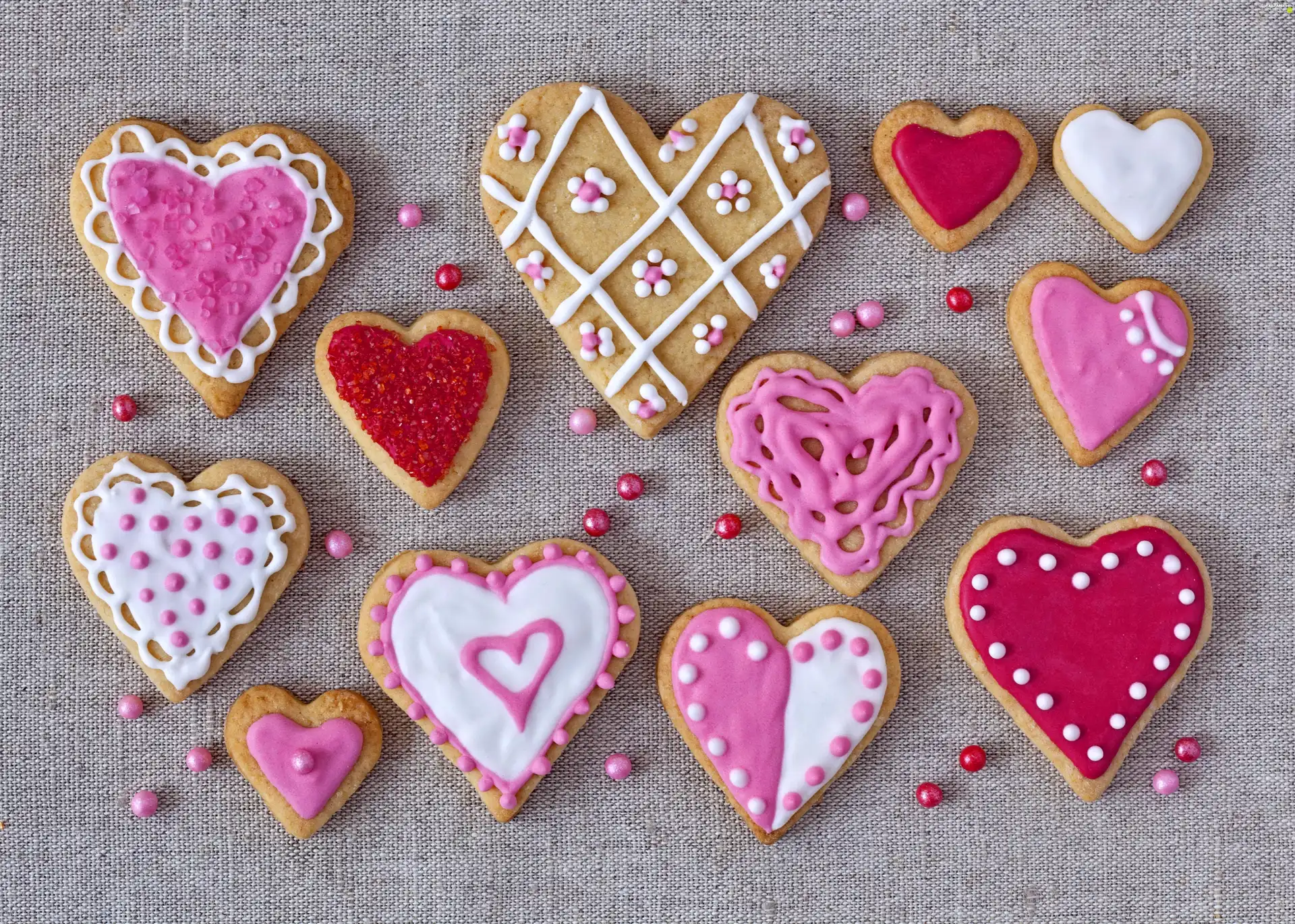 Cookies, hearts