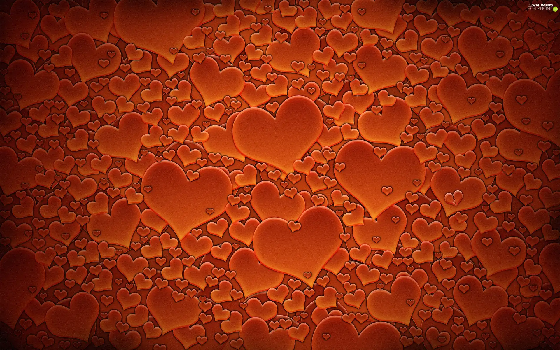 hearts, background, Red
