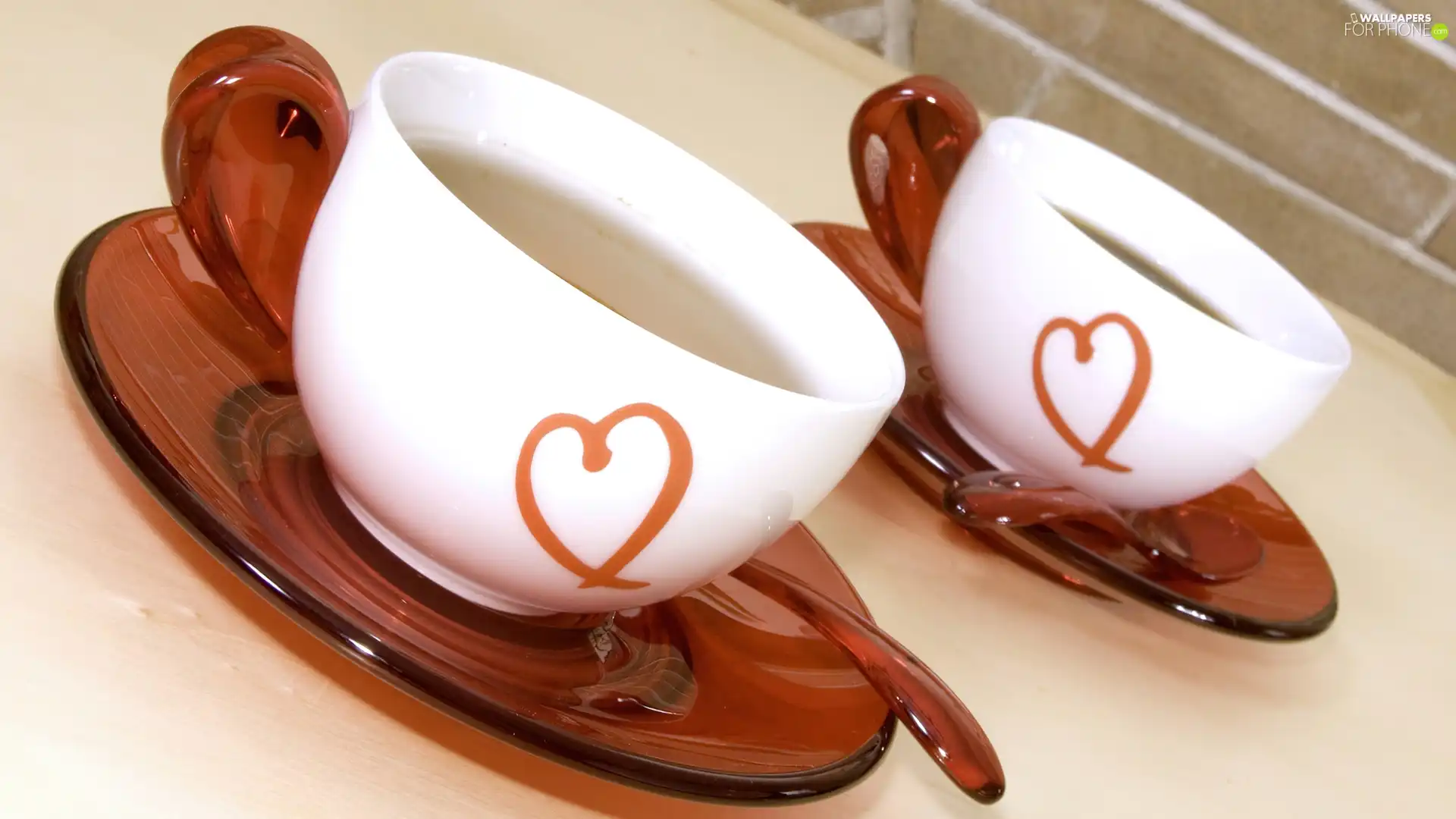 hearts, cups, tea