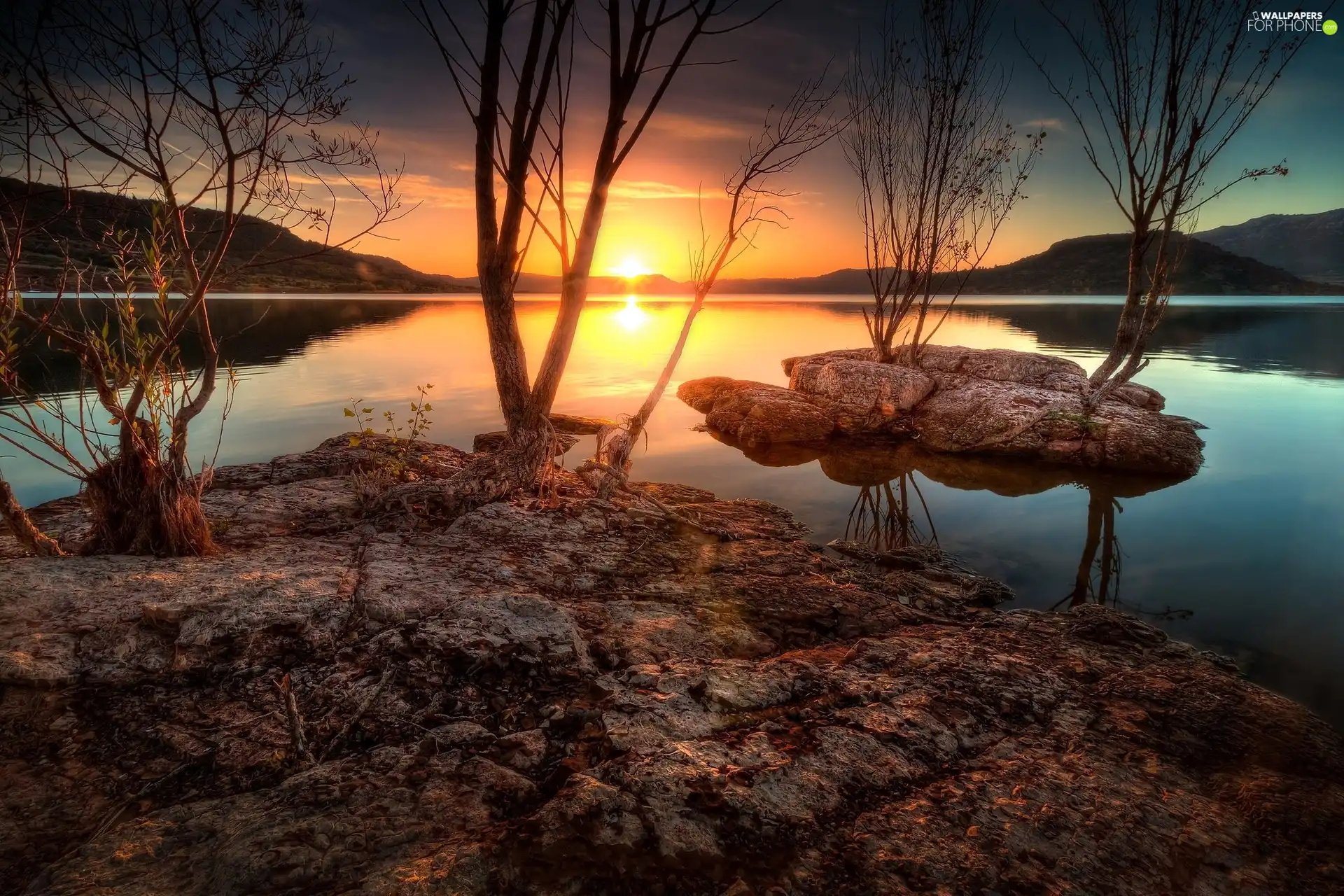 The Hills, Great Sunsets, trees, viewes, lake