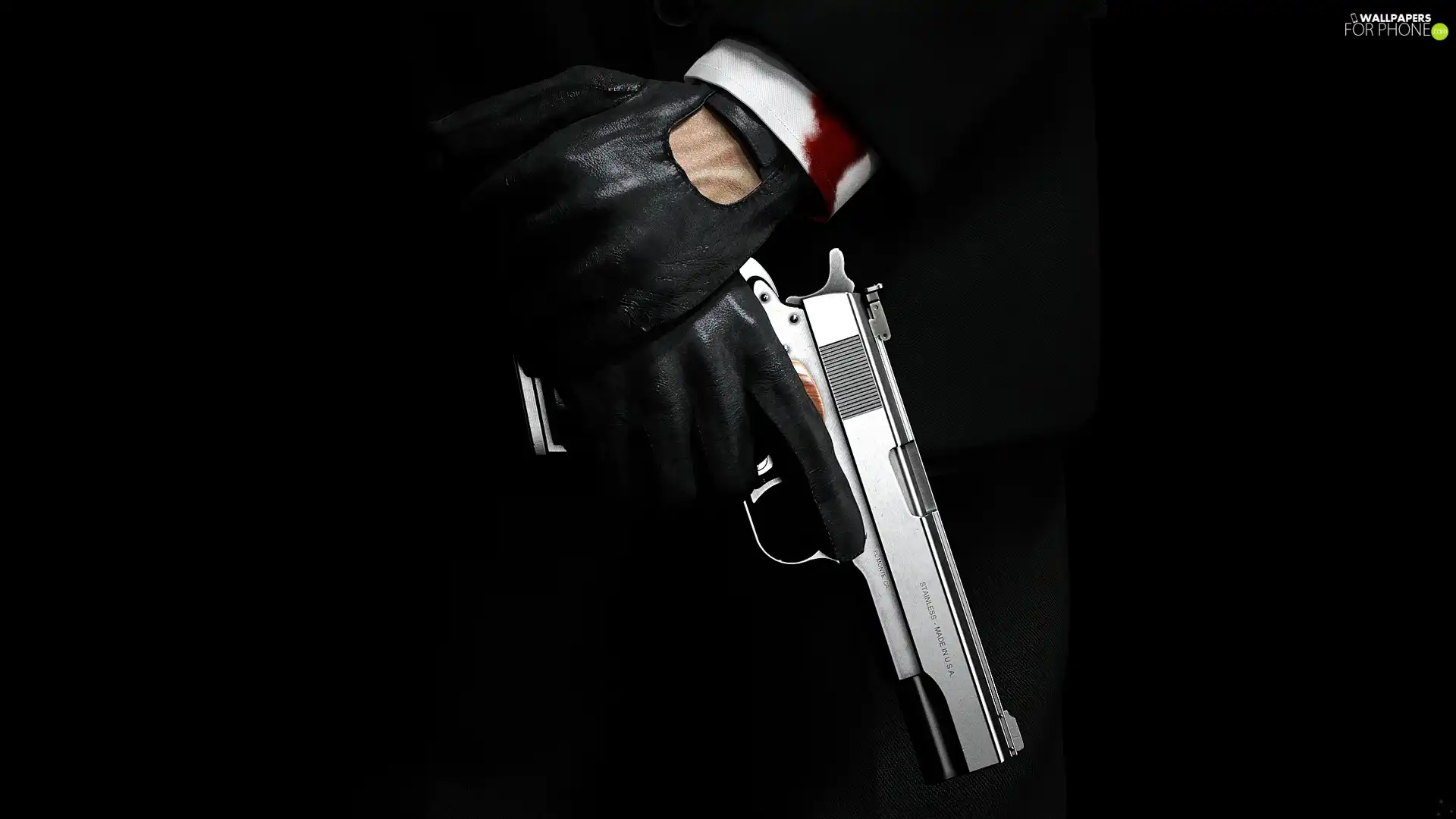 Weapons, hands, Hitman, Gun