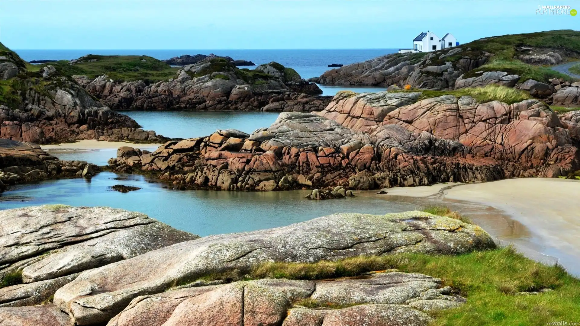 Home, rocks, sea