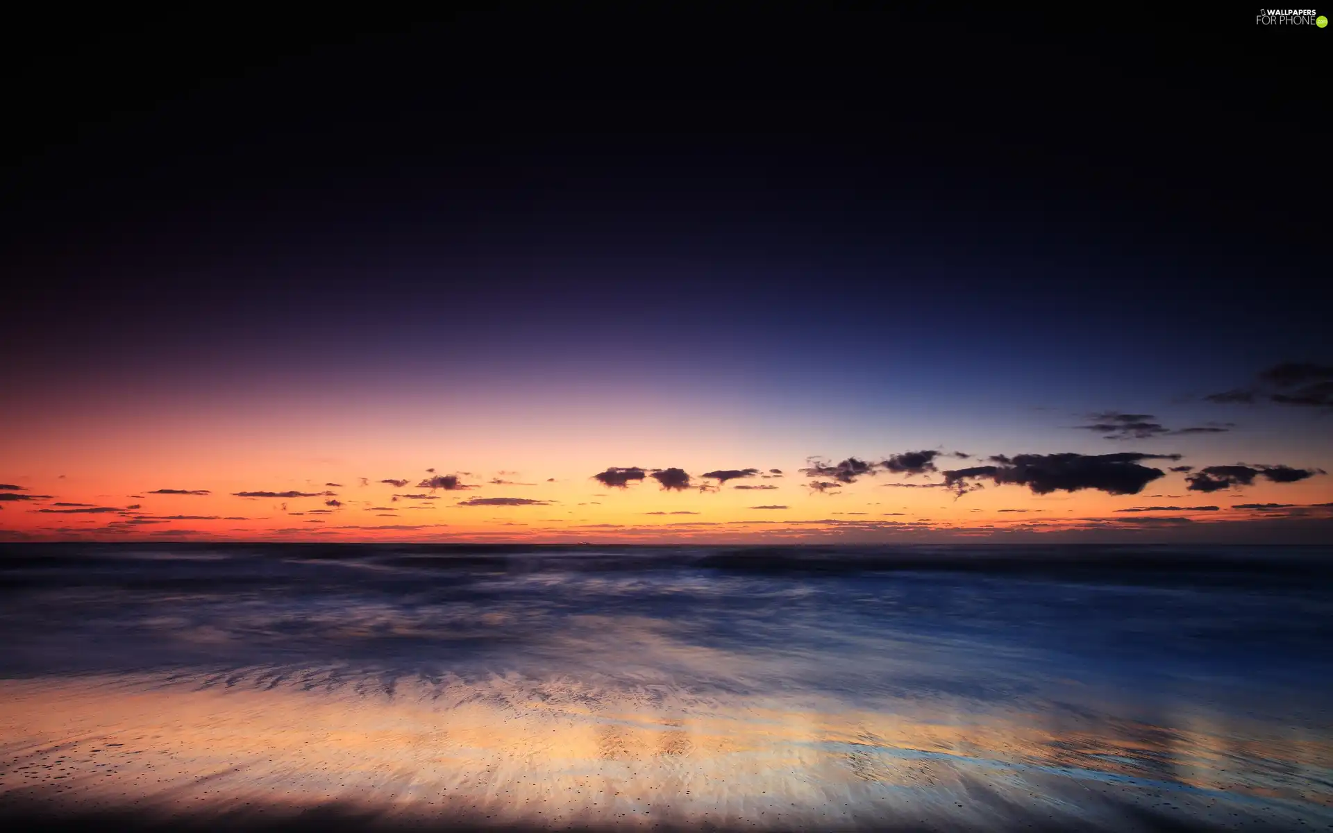 horizon, sea, Sky