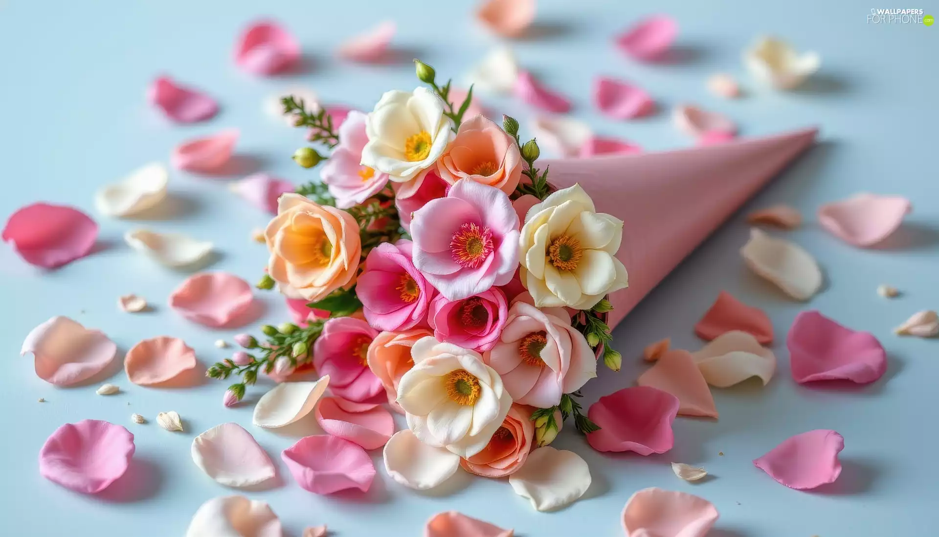 Horn, Flowers, flakes