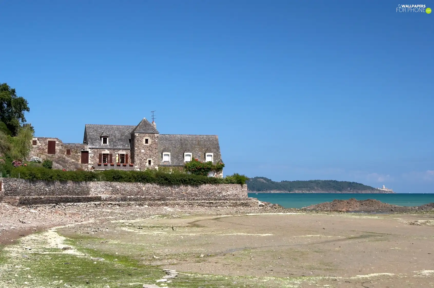 house, Beaches, sea