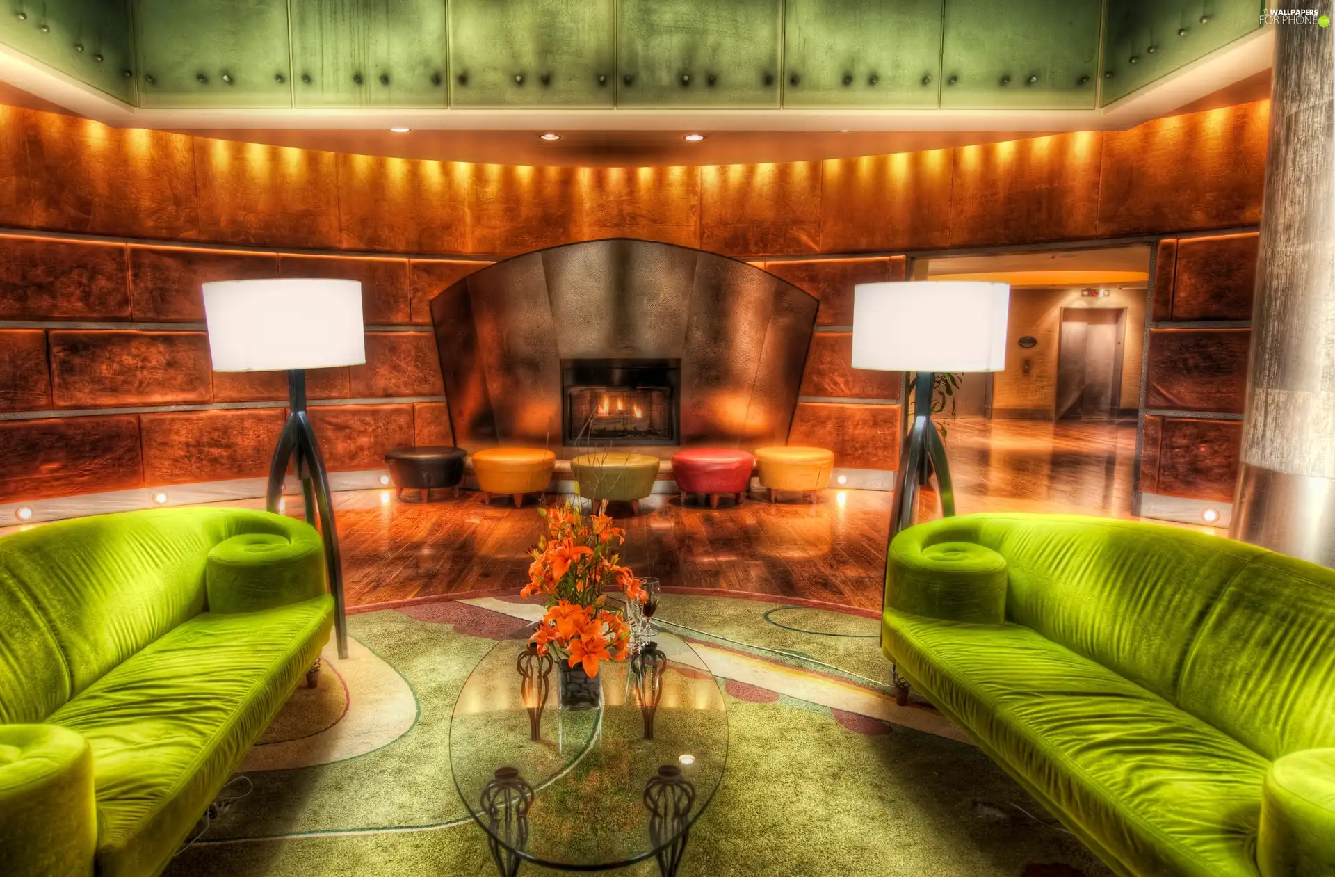 Houston, Teksas, hotel, Magnolia, interior