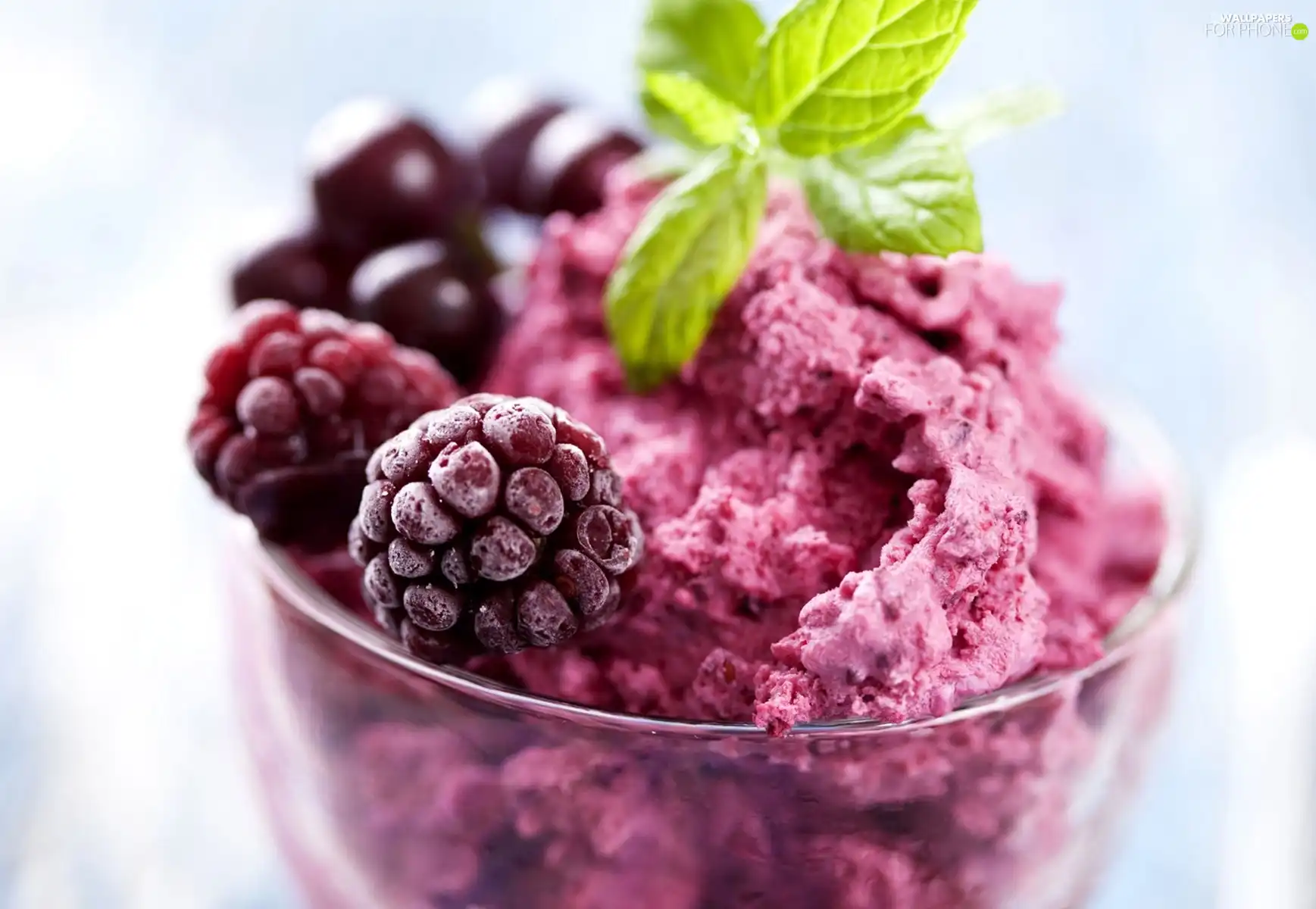 raspberries, dessert, ice cream