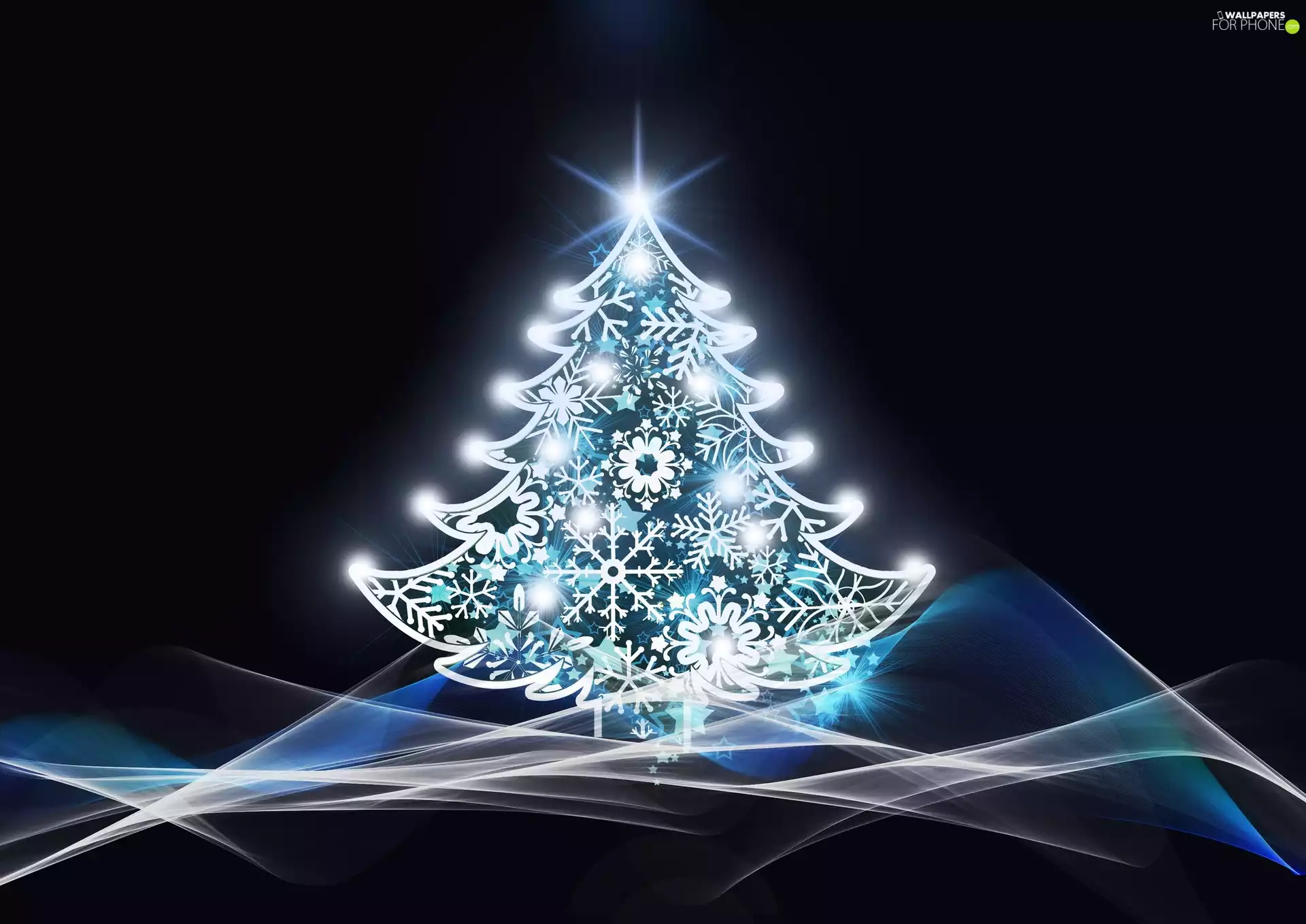 christmas, illuminated, christmas tree, Christmas