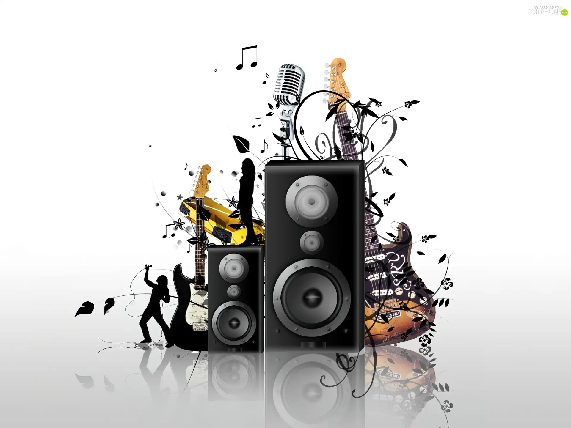 instruments, music, column