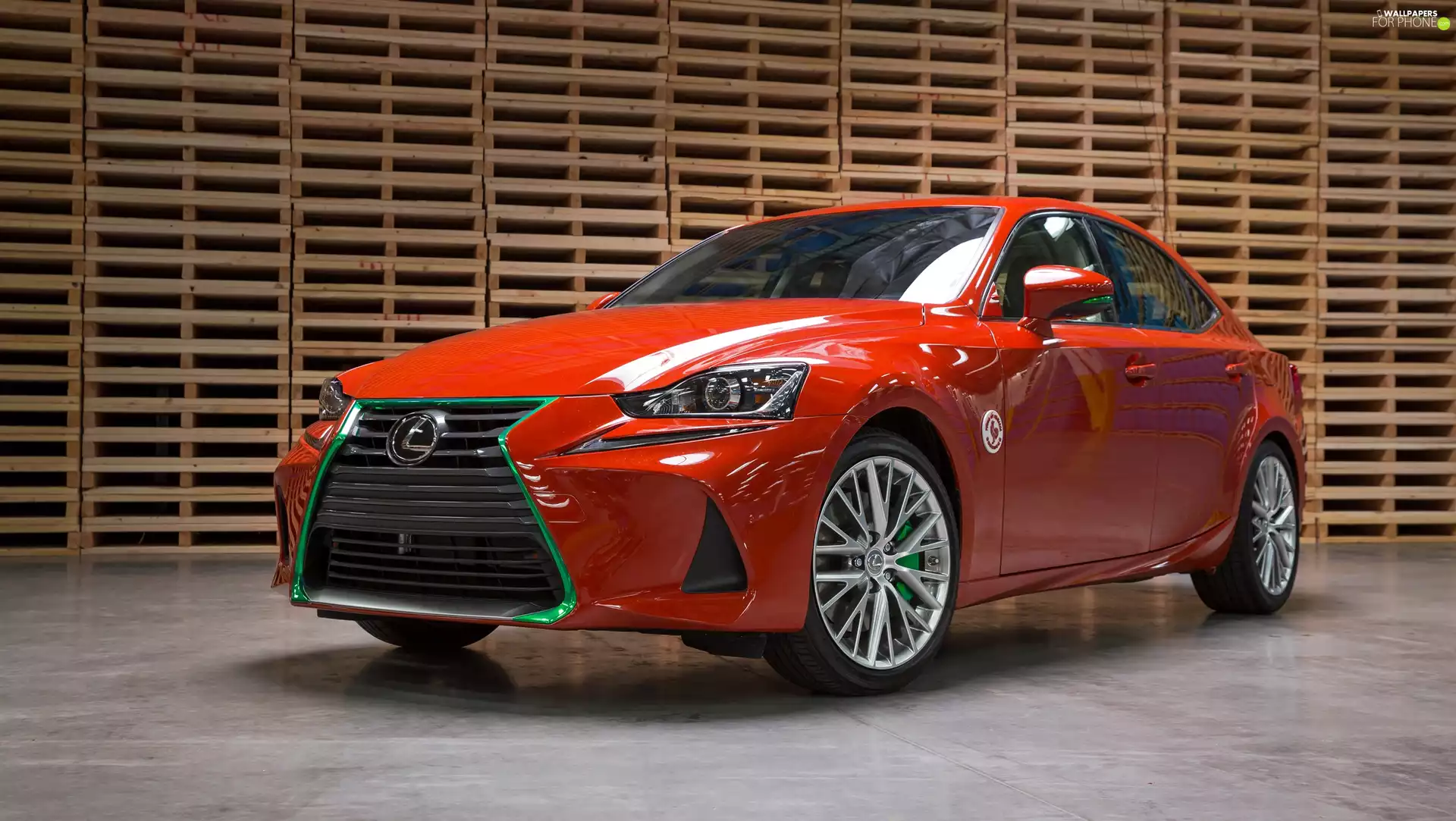 Pallets, Red, Lexus IS