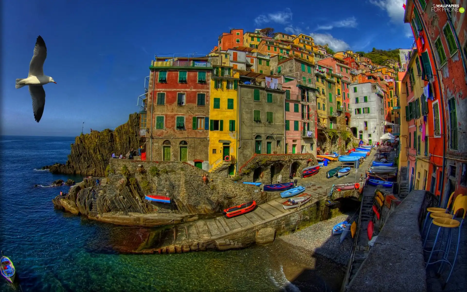 Italy, Houses, Riomaggiore