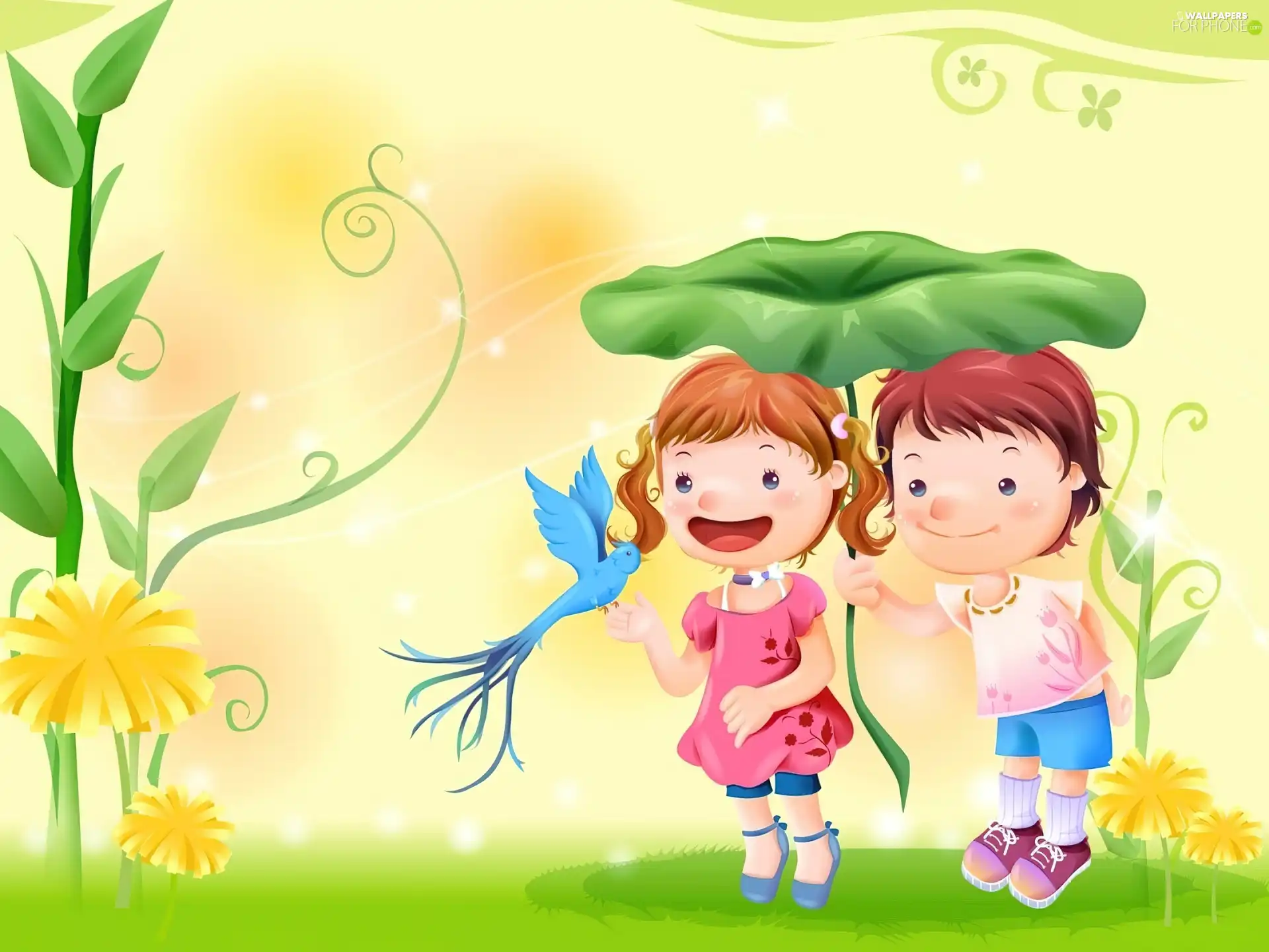 joy, Kids, Meadow