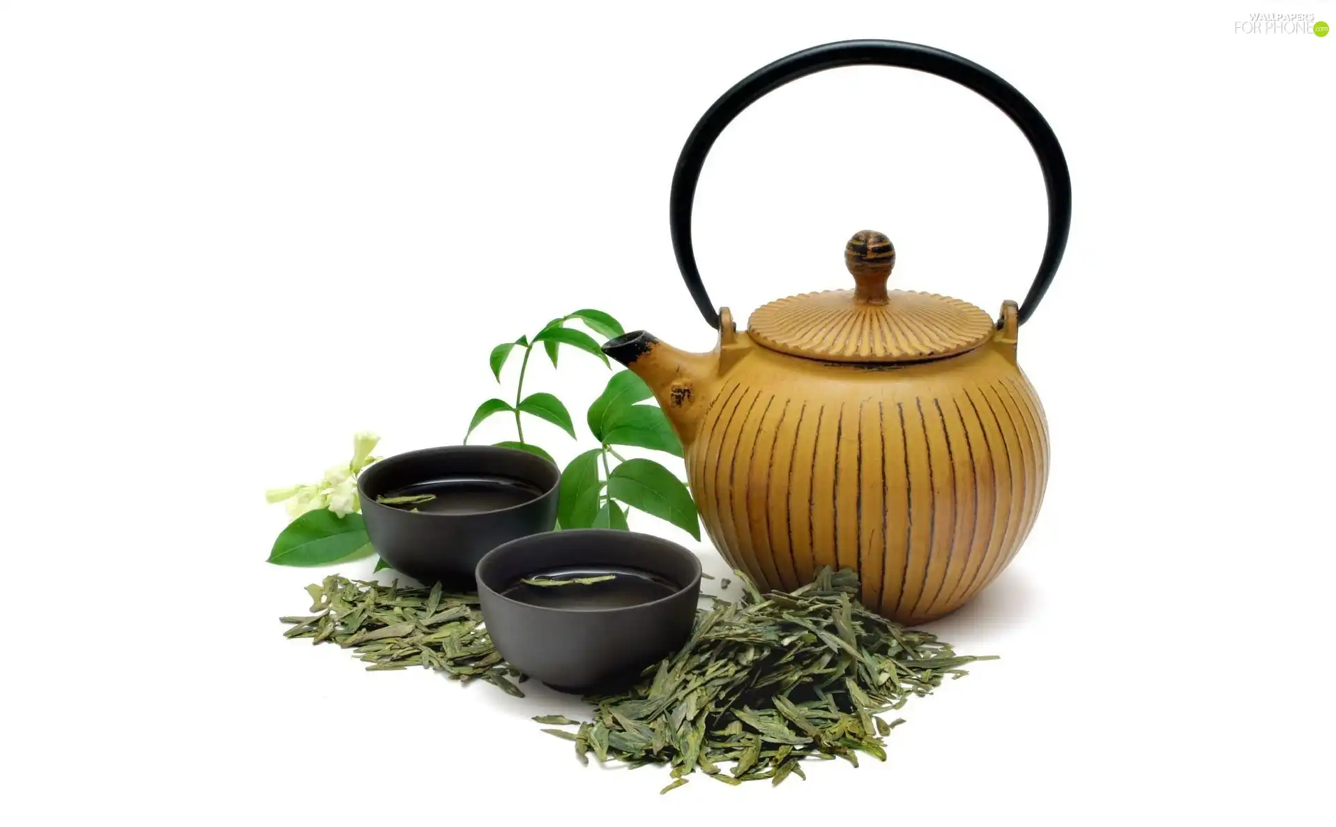 kettle, tea, cups
