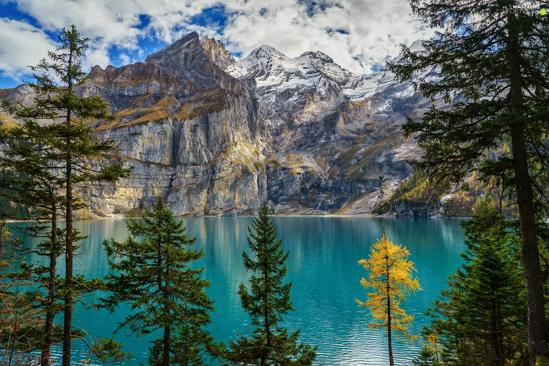 viewes, lake, Mountains, trees, Rocky