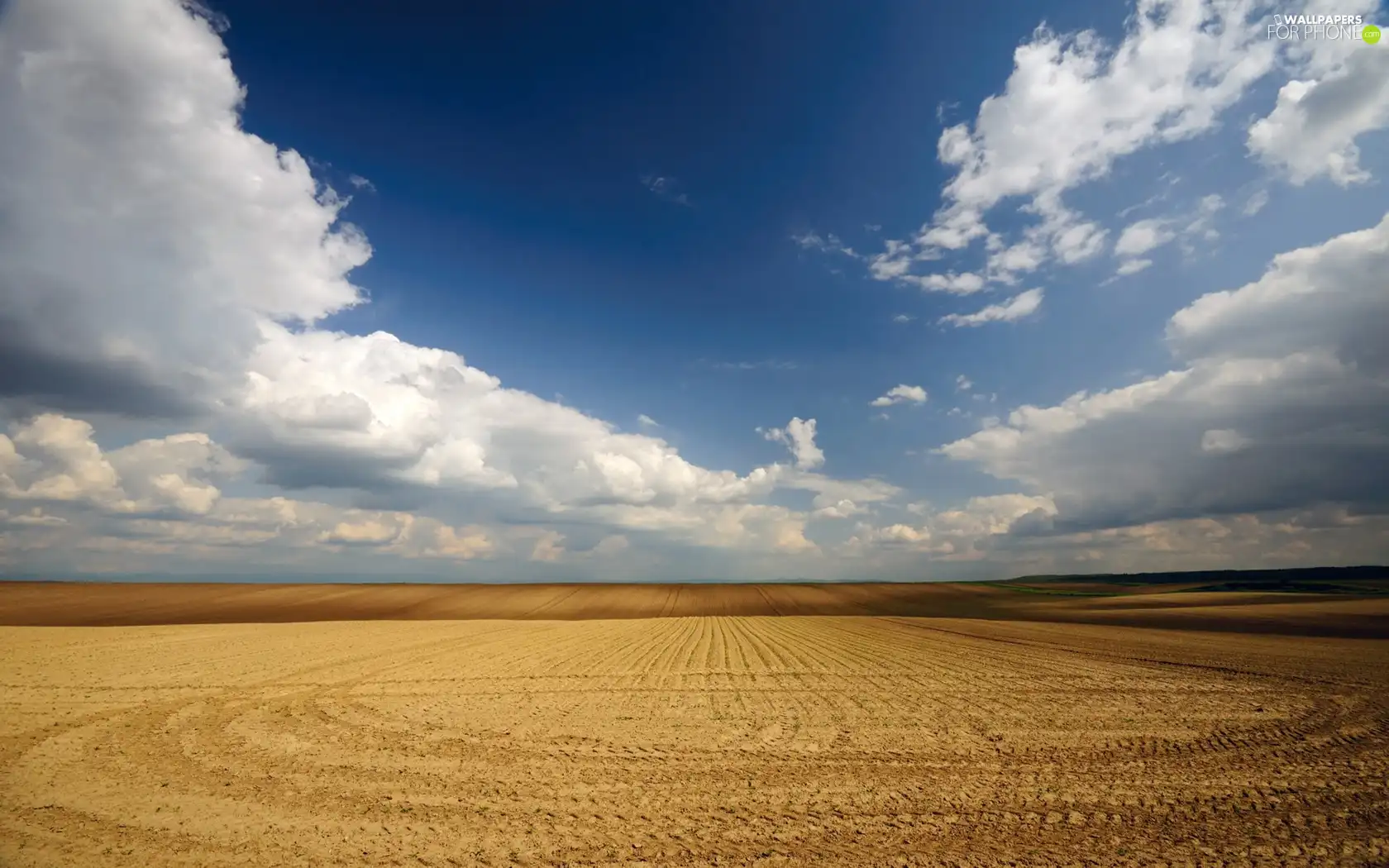 Sky, Field, land, clouds