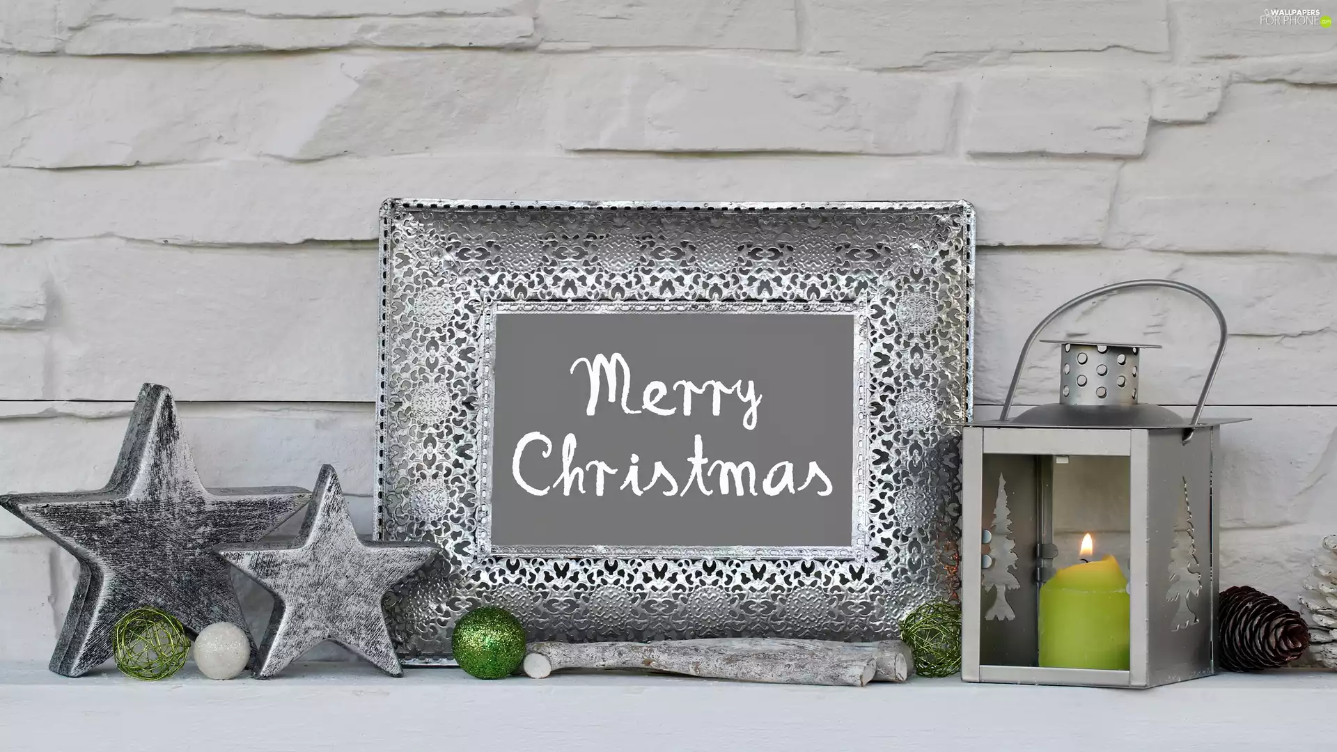 ##, Christmas, Stars, lantern, baubles, text