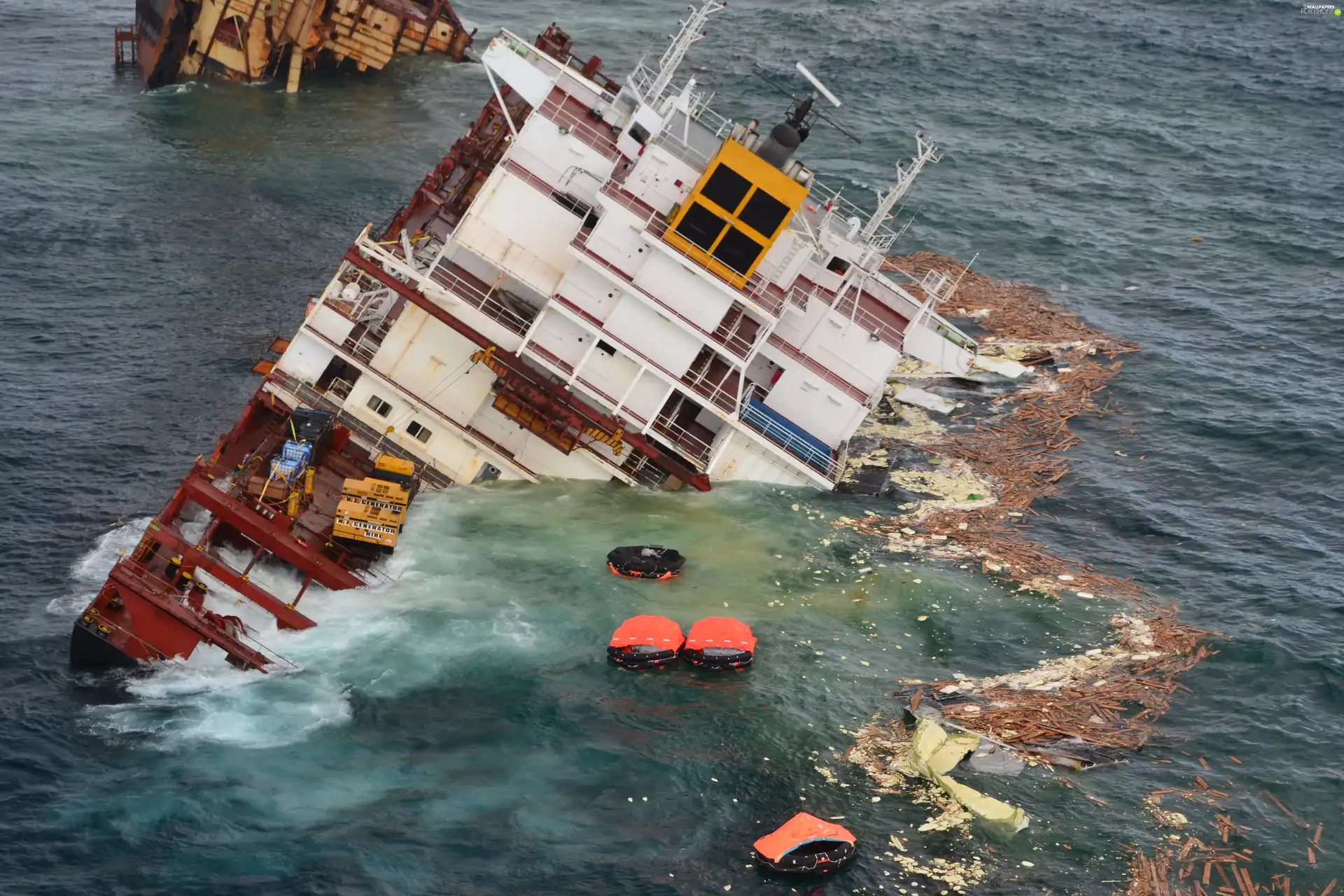 sinking, cargo, Launches, Ship