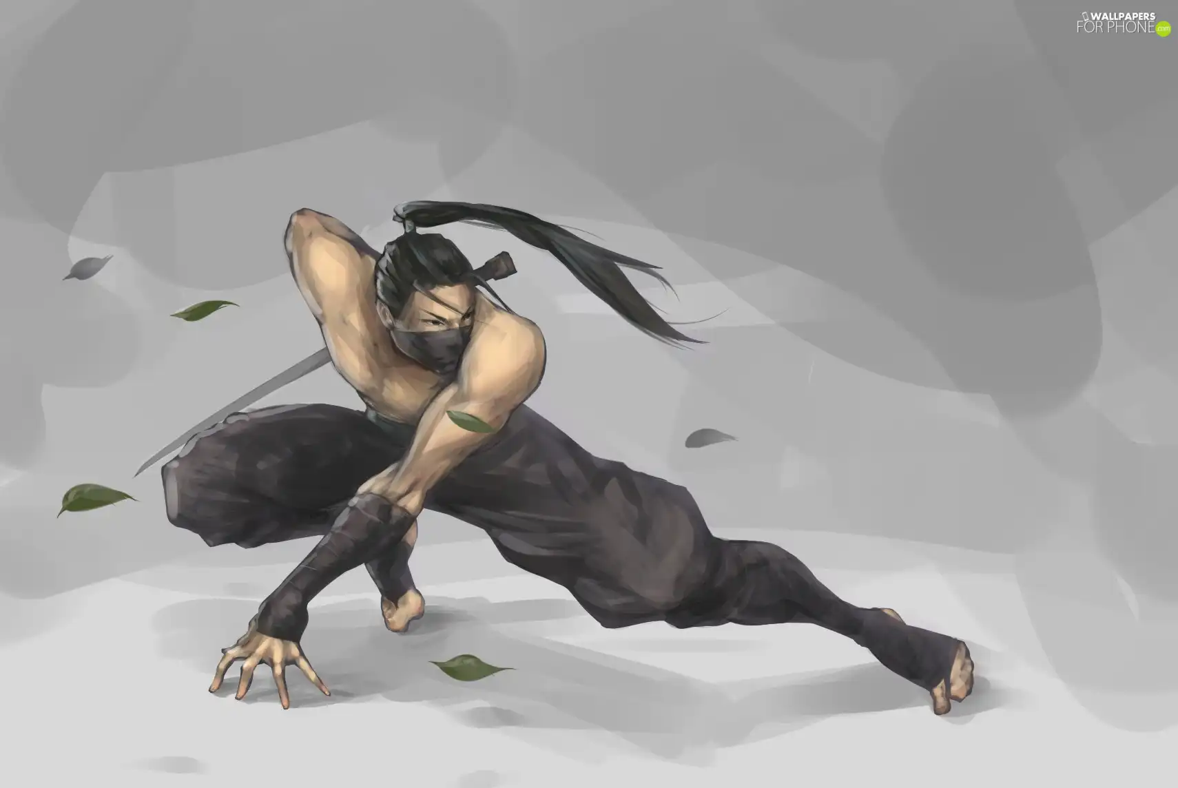 Leaf, fighter, sword