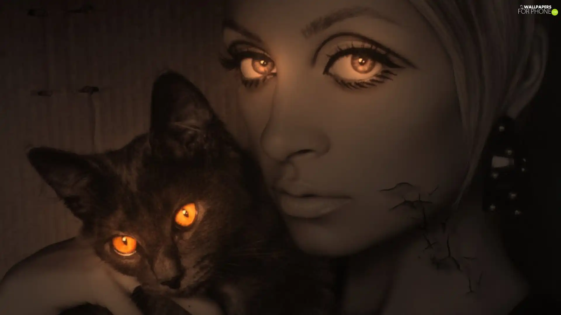 likeness, Women, cat