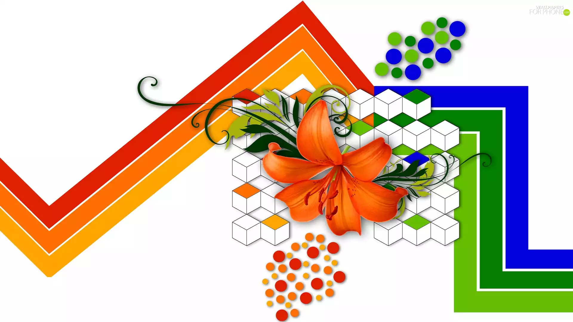 geometric, Lily, 2D, figure, graphics