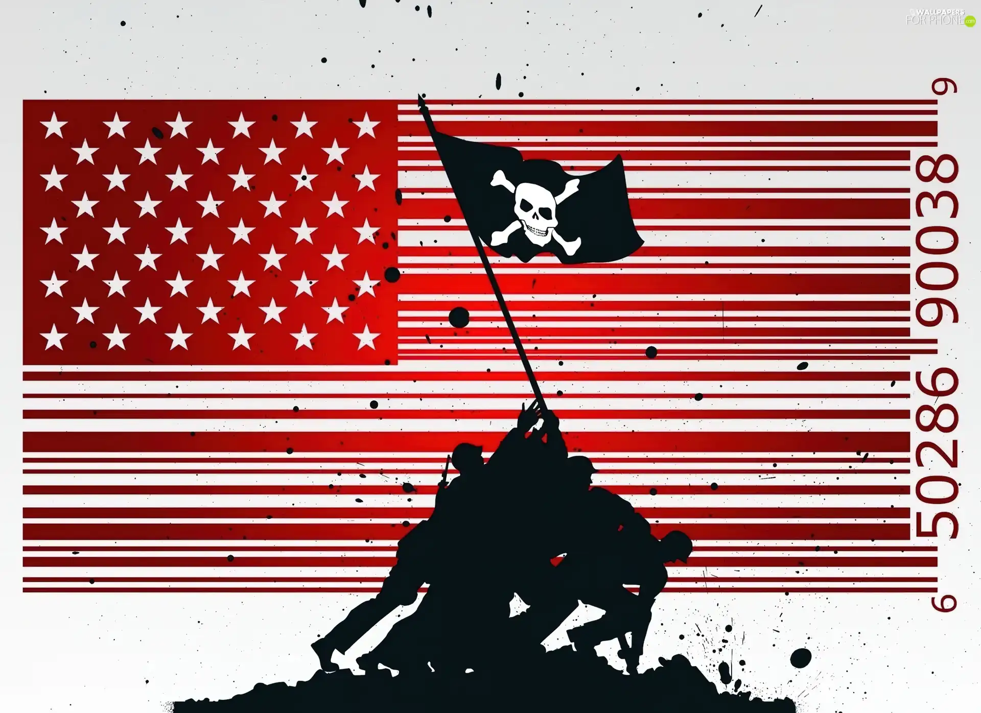 flag, code, Line, USA