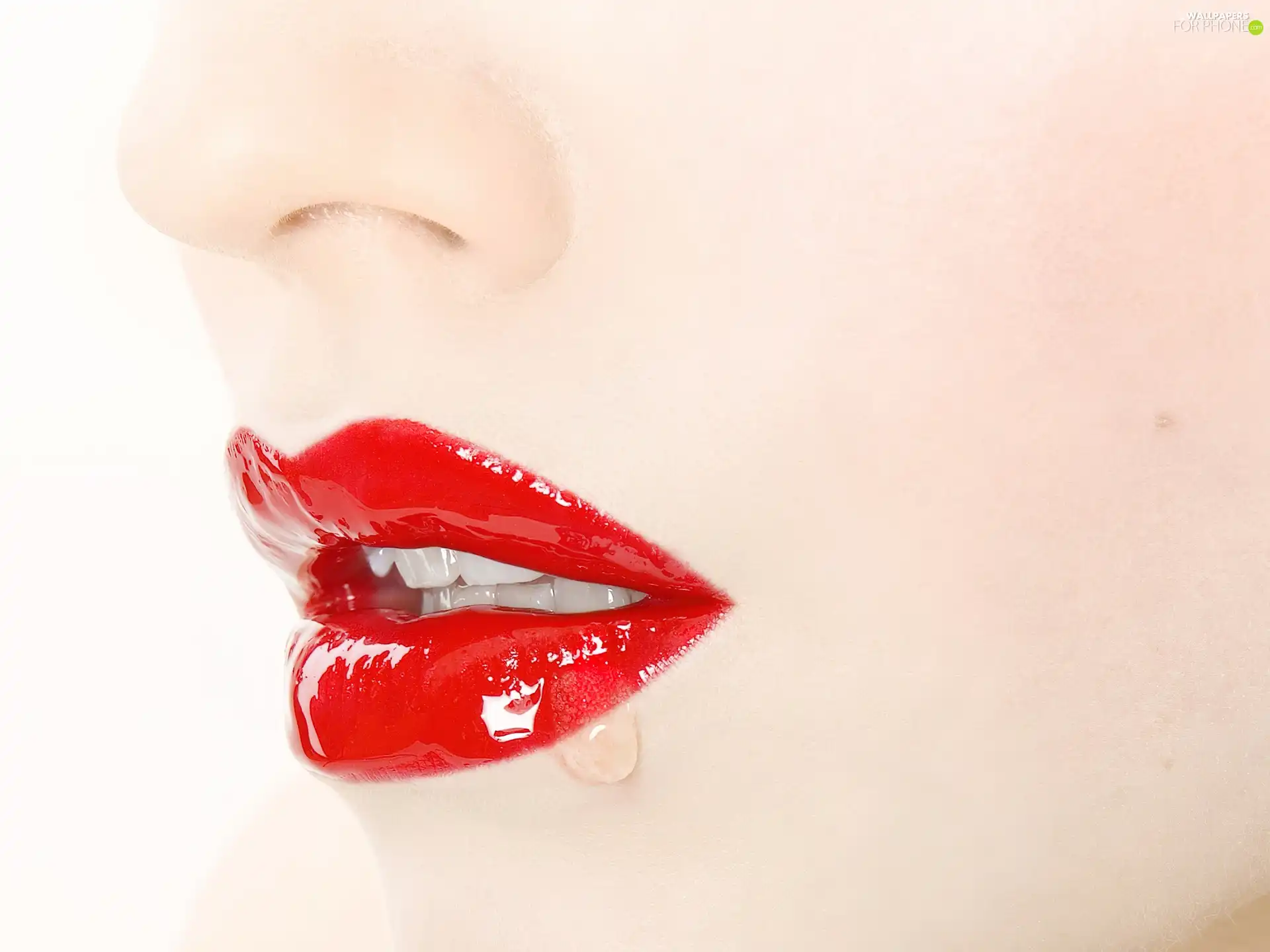 beatyfull, Women, lips, bloody