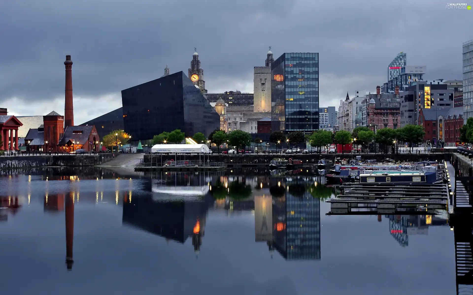 Harbour, Town, Liverpool Skyscrapers