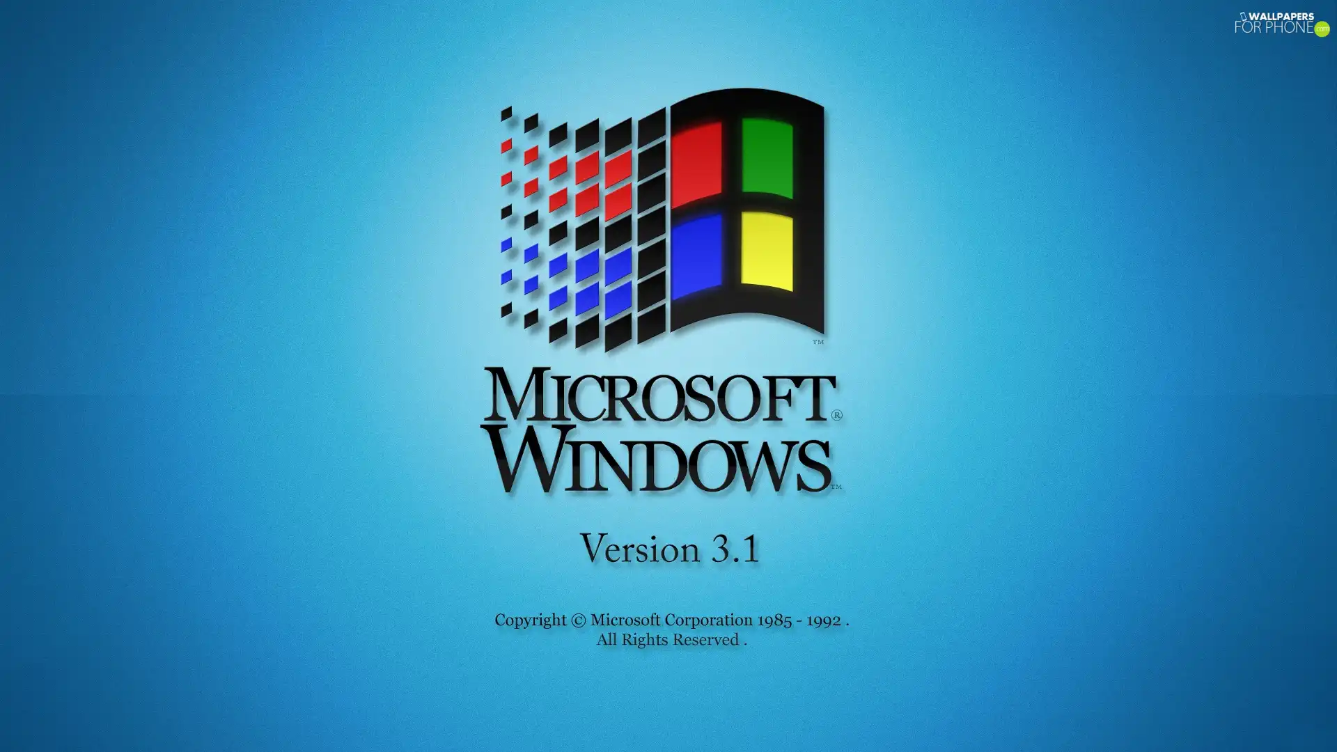 microsoft, 3.1, logo, windows