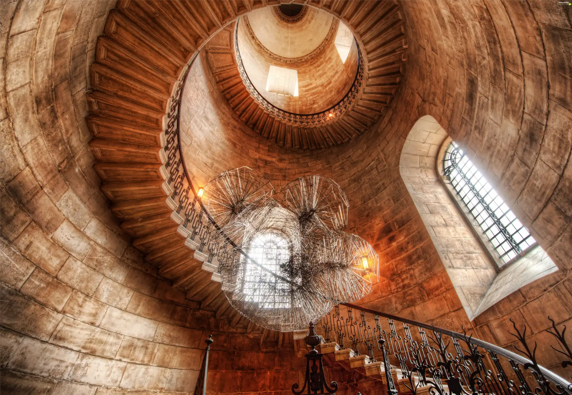 London, Trey Ratcliff, stairway, cloister, Cage