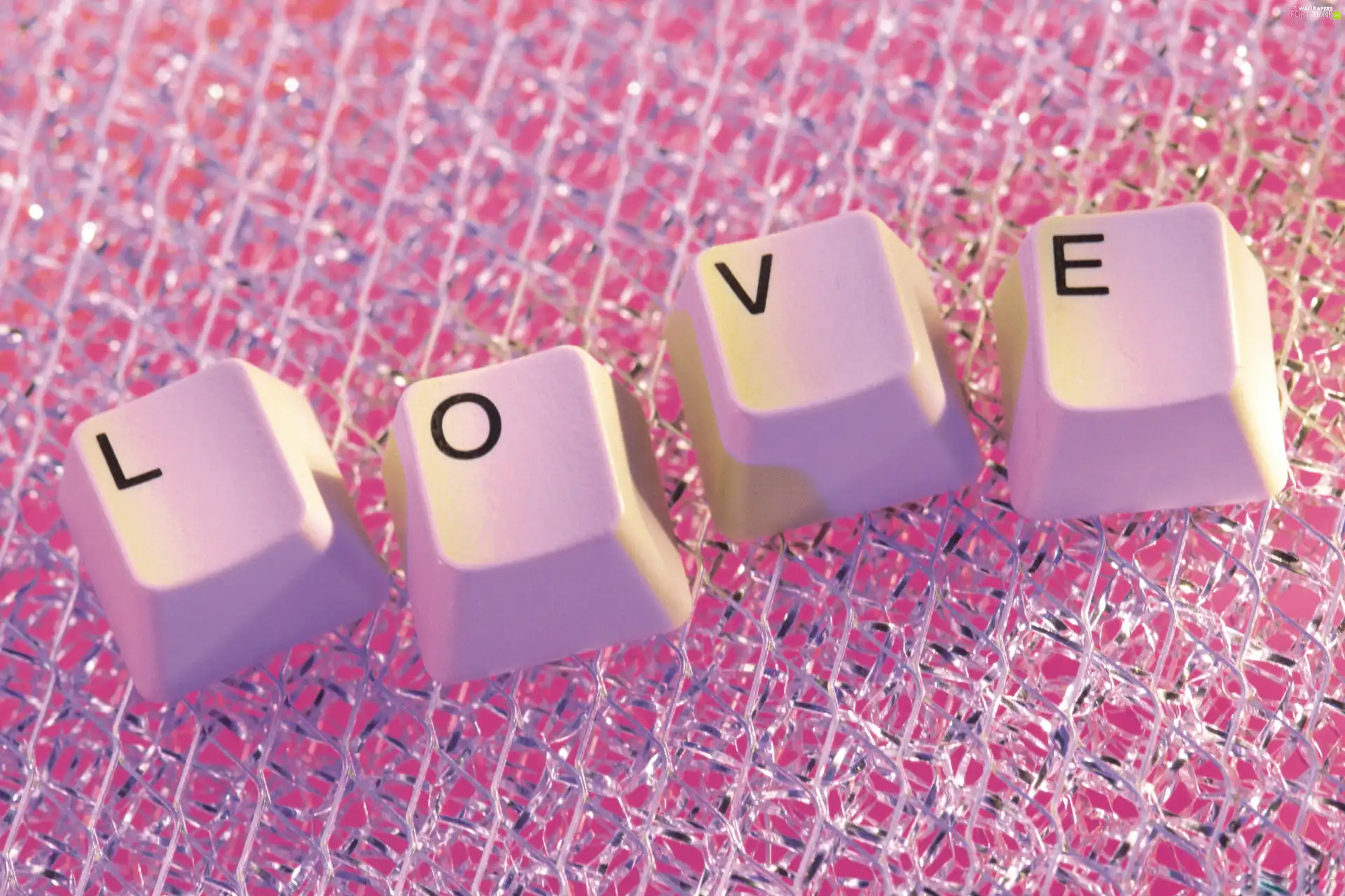 love, keys, text