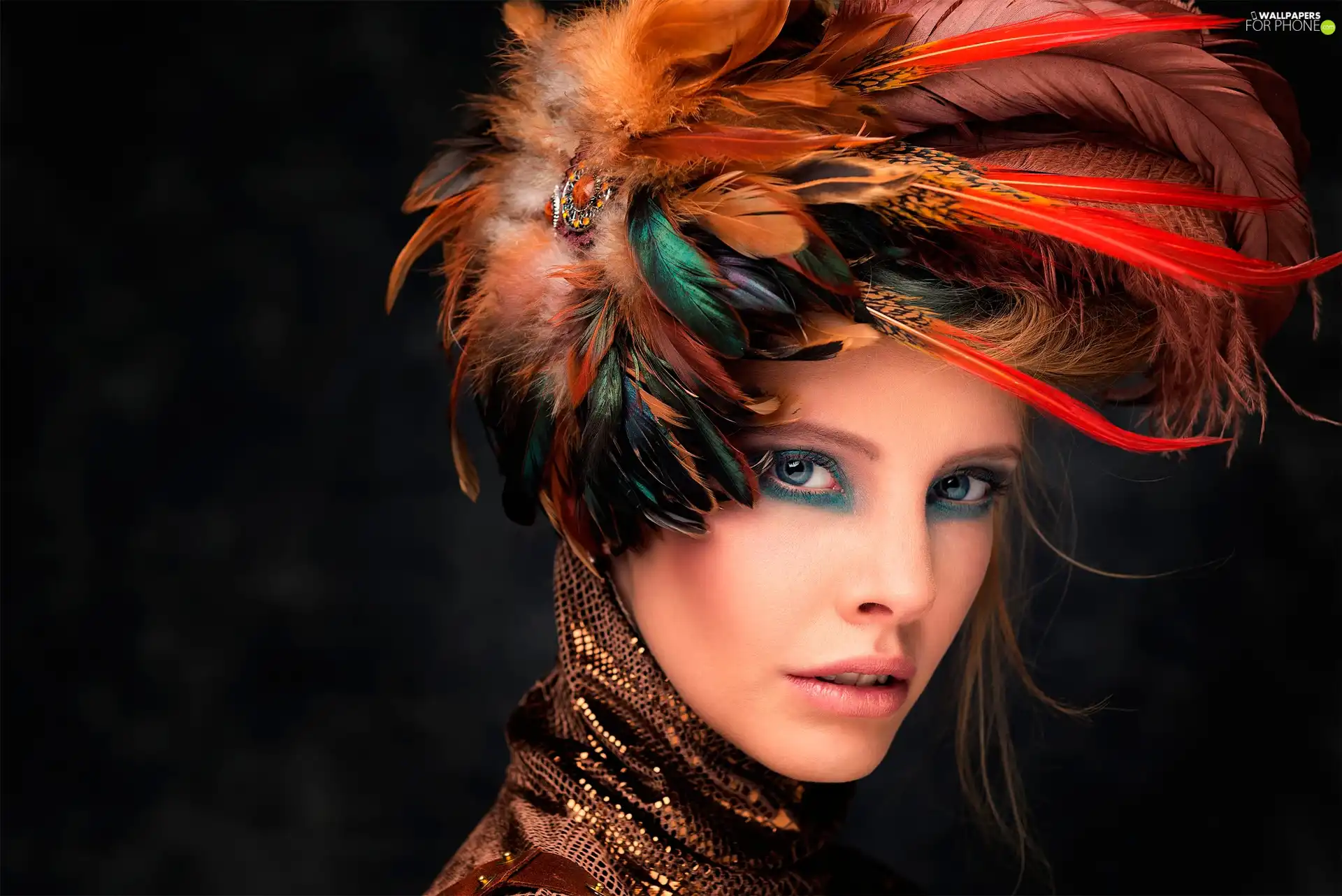 feather, Women, make-up