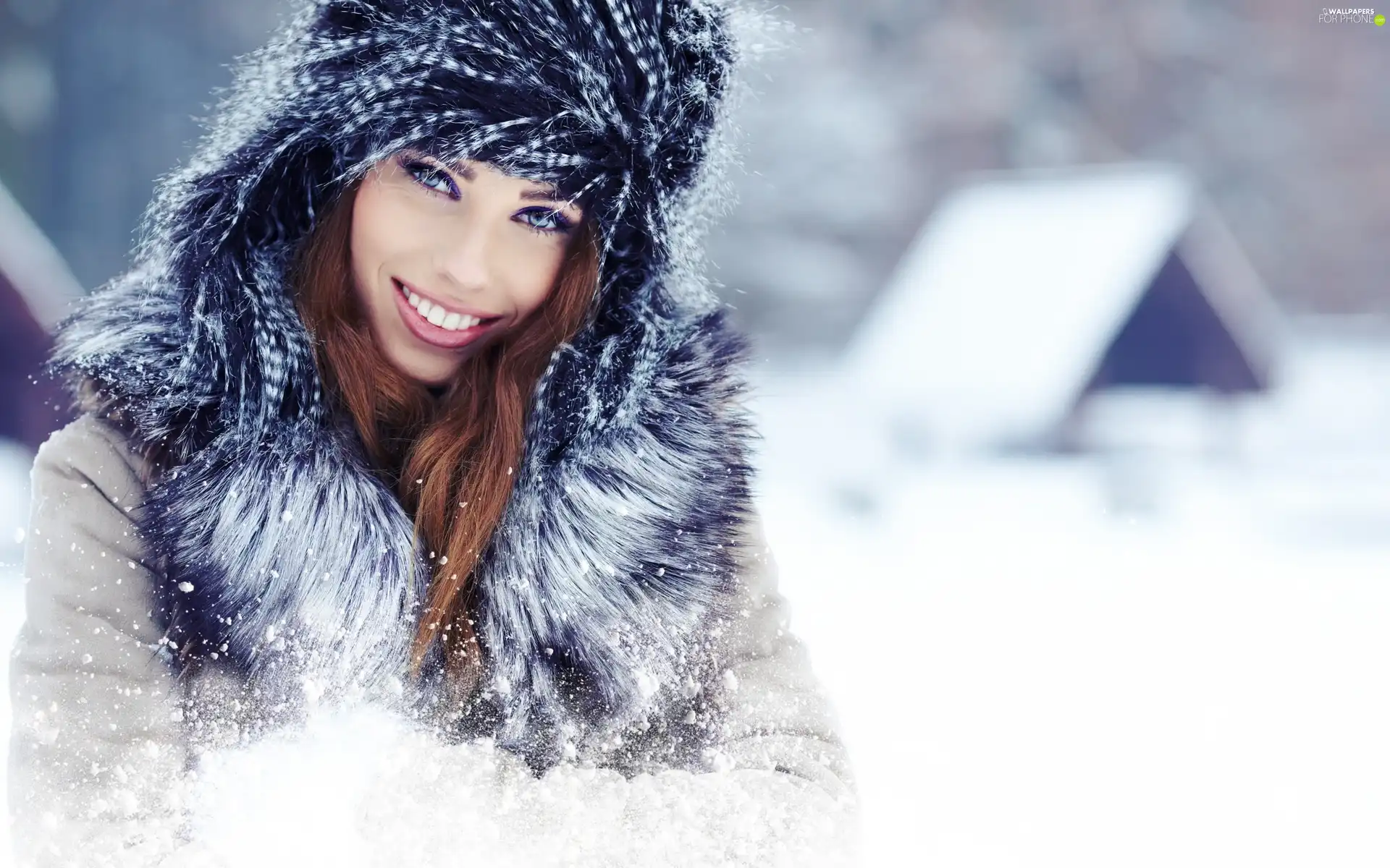 Hat, Women, make-up