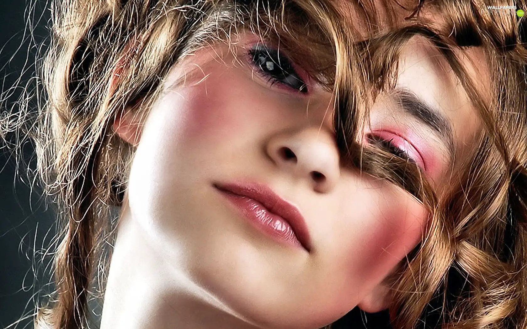 Women, face, make-up, portrait