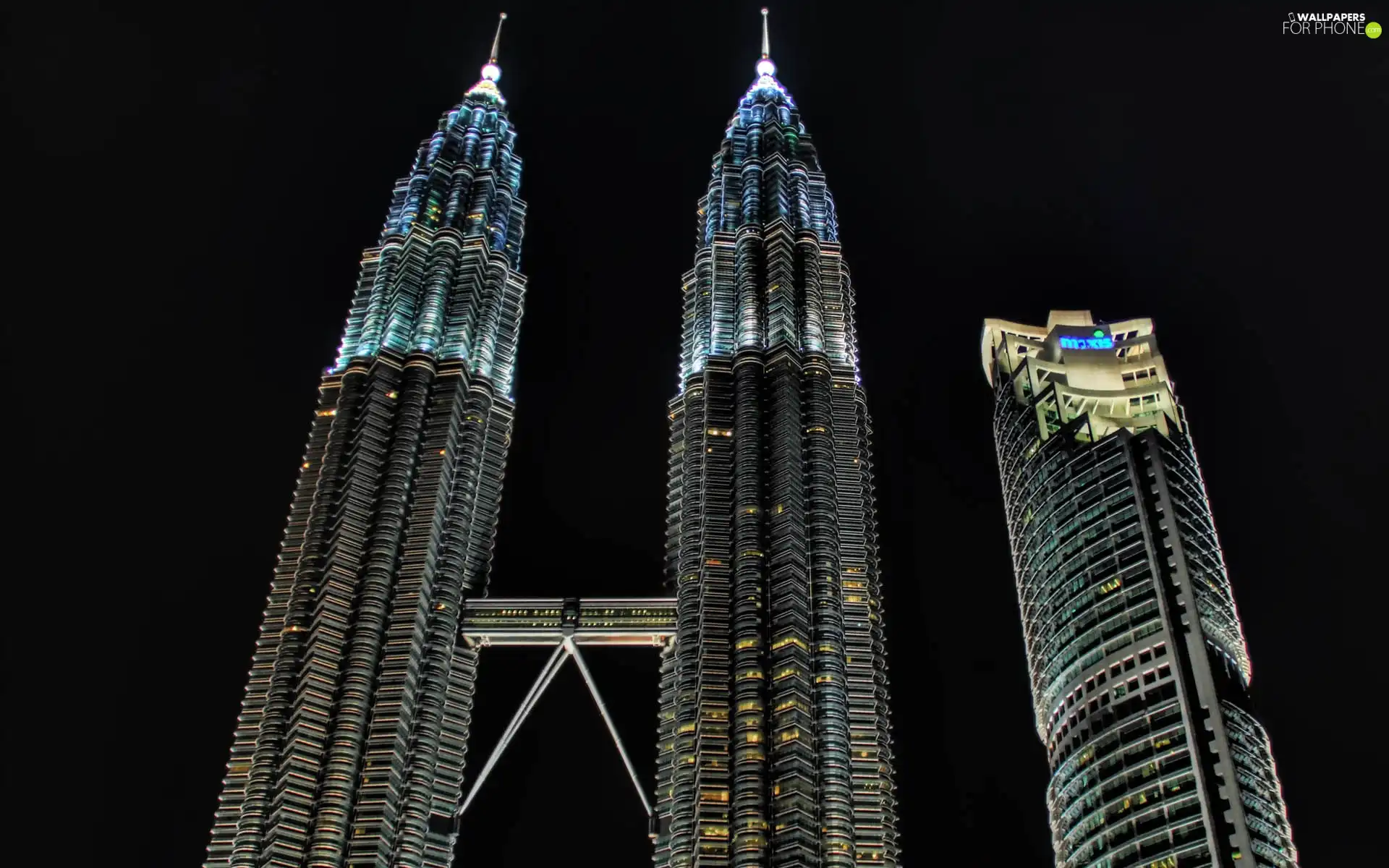 Petronas Towers, Kuala Lumpur, Malaysia, night