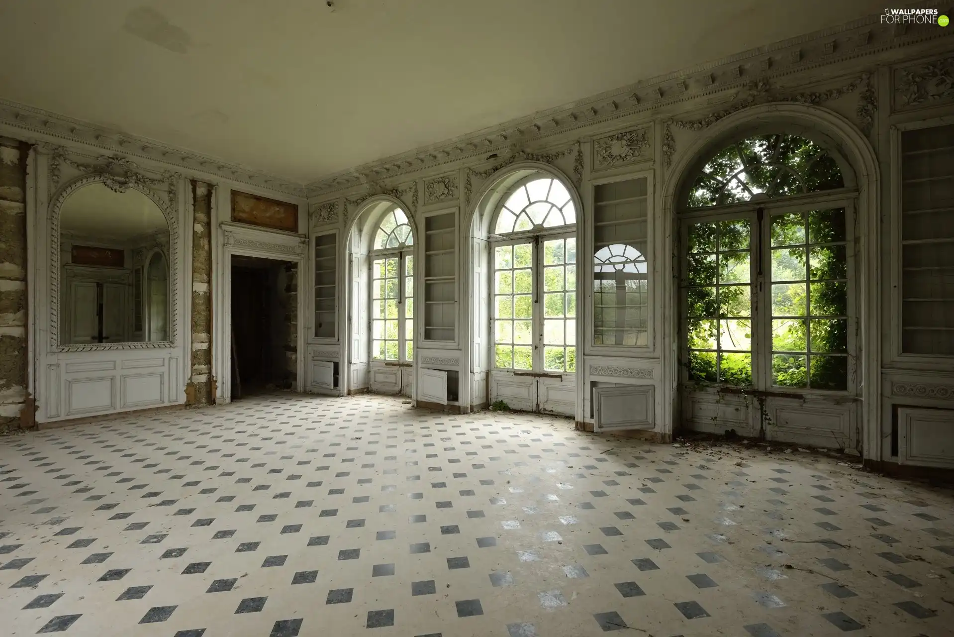 manor-house, Windows