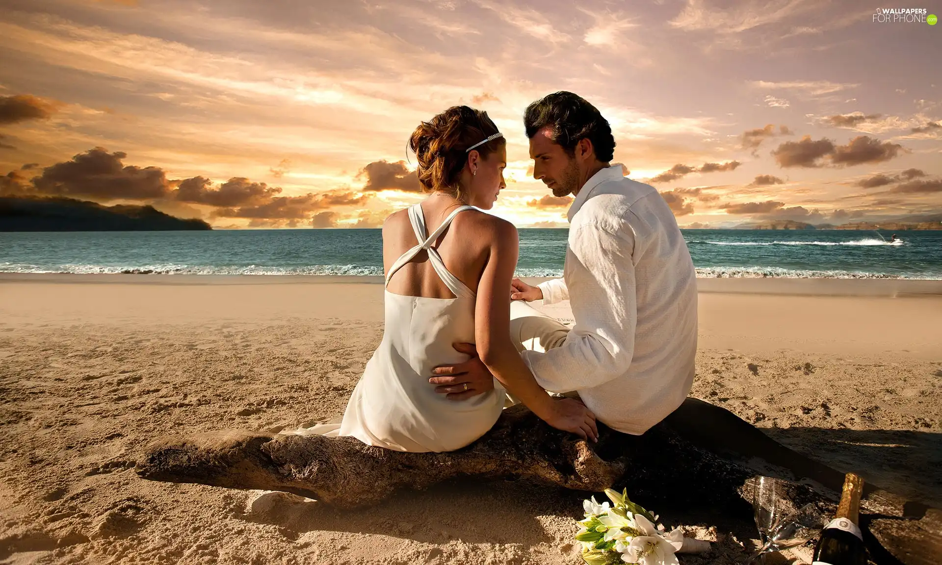 marriage, Steam, sea