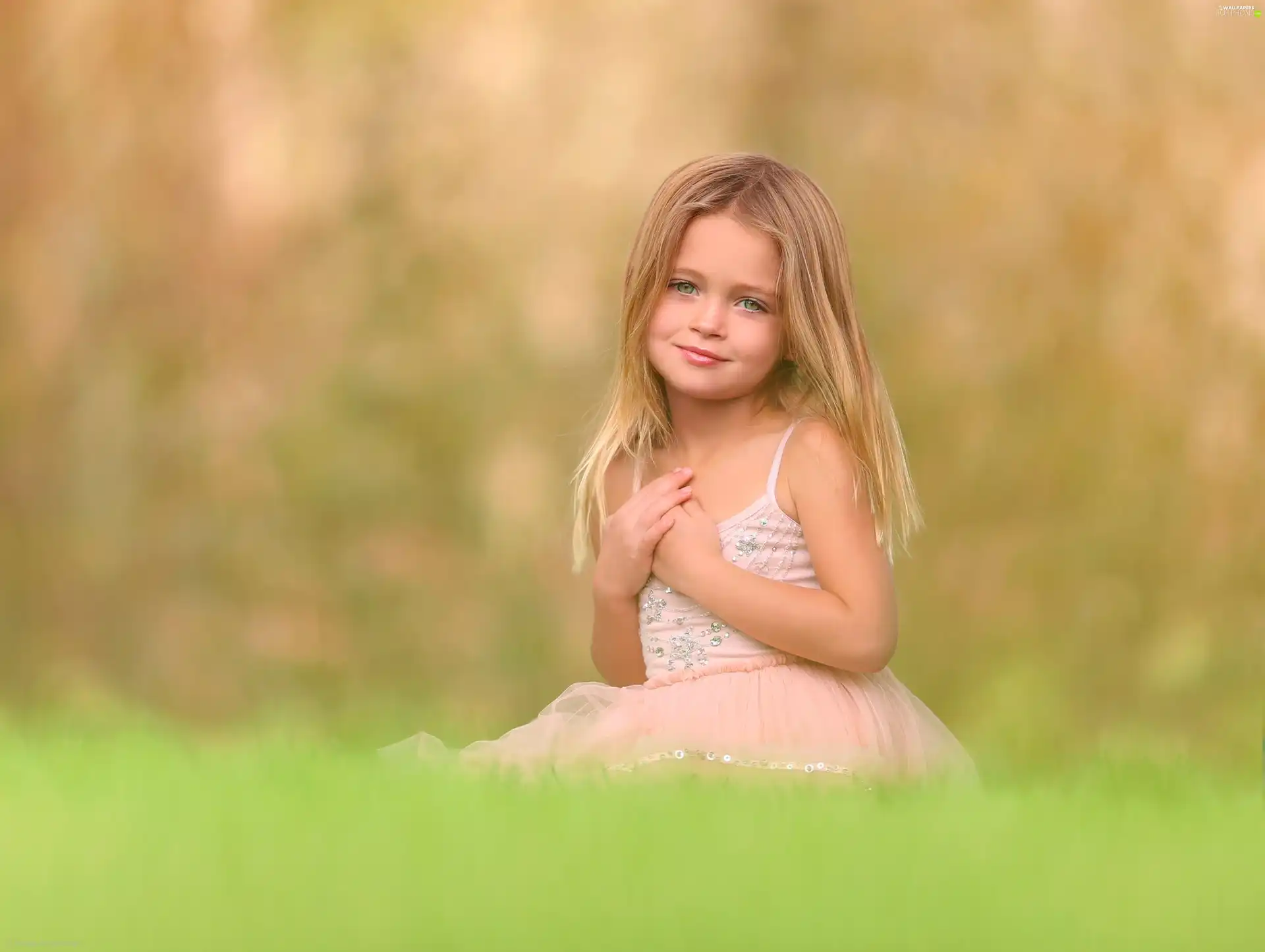 Meadow, small, girl