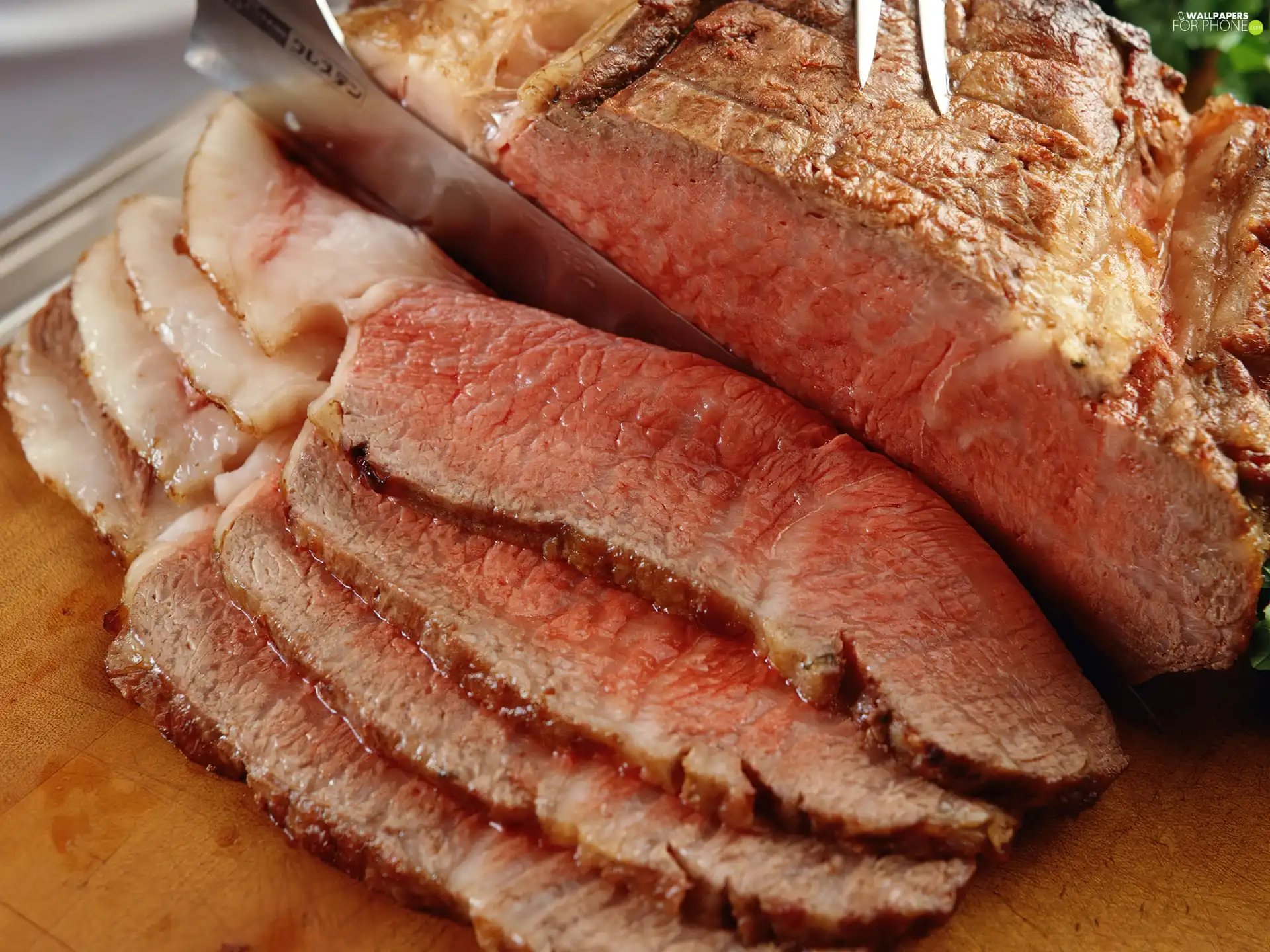 meat, cut, slices