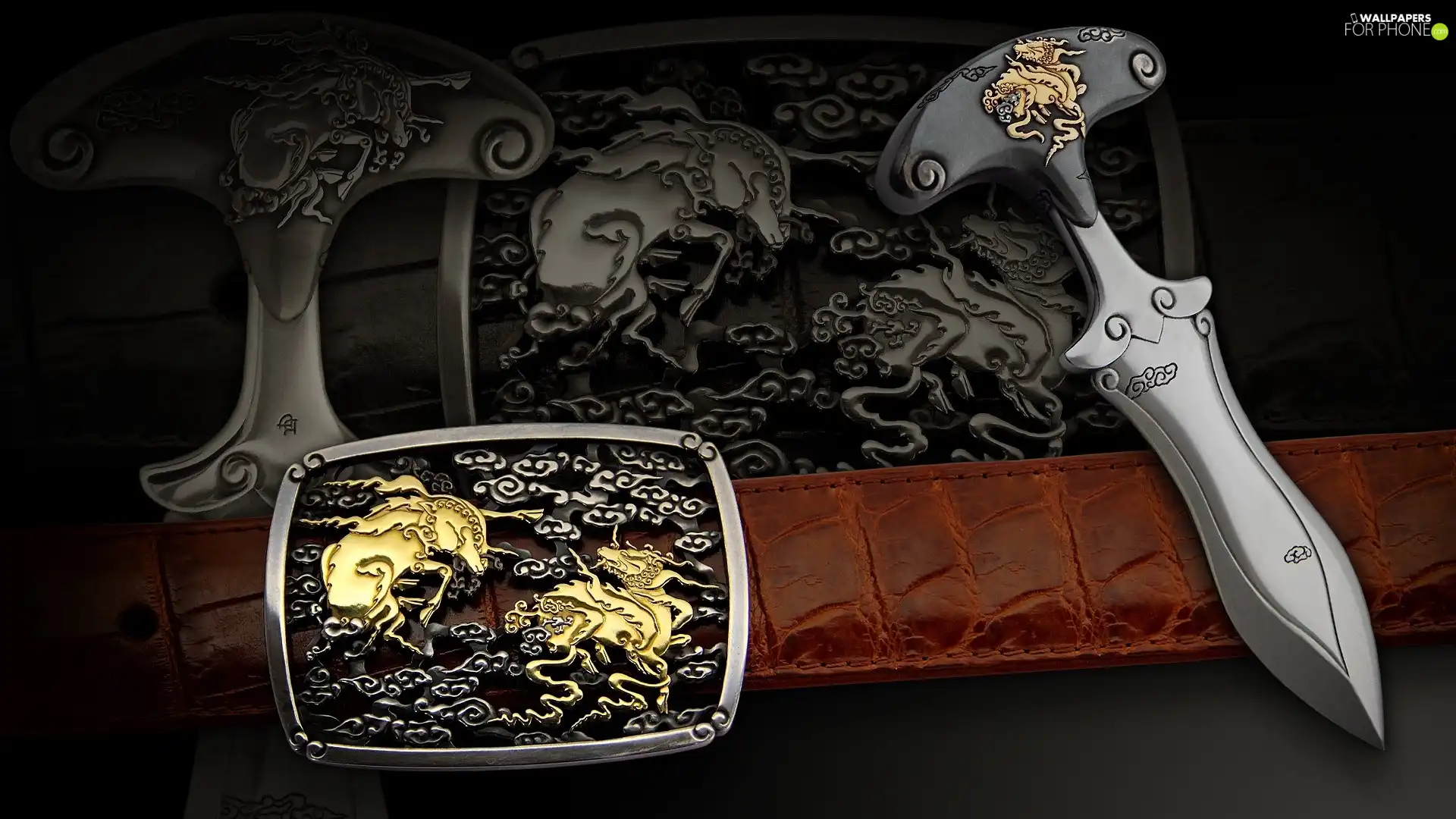 metal, dagger, decorating