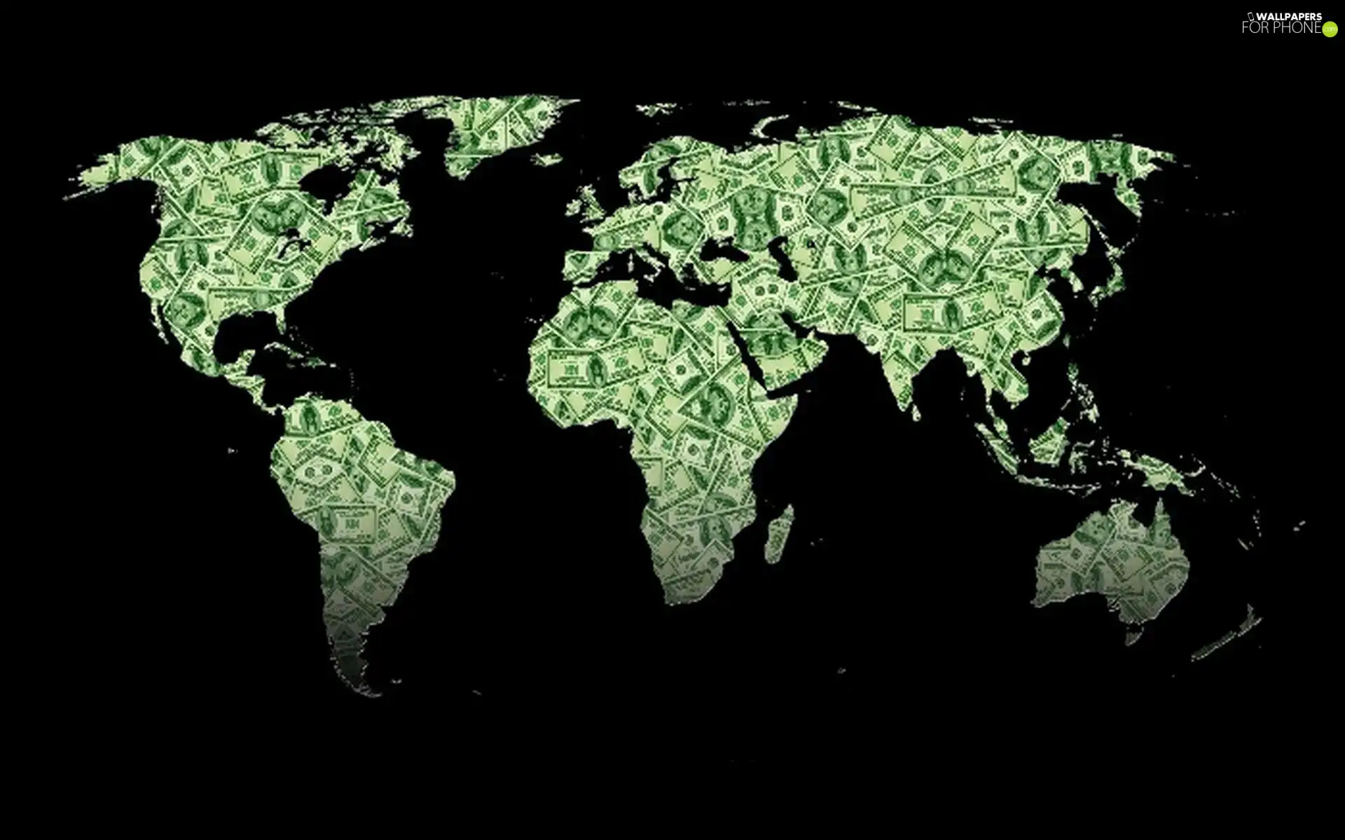 money, Map, world