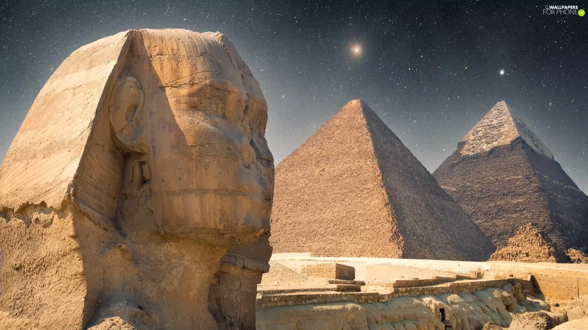Egypt, sphinx, Pyramids, Monuments