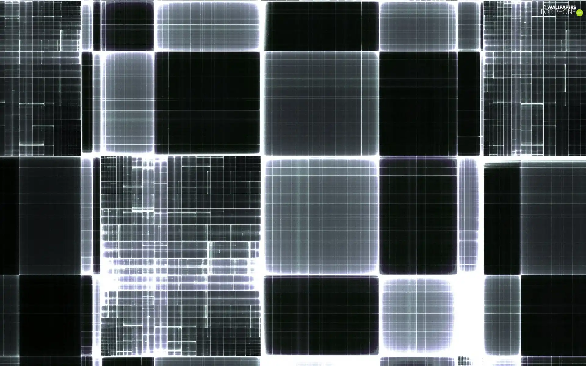 Mosaic, black, White