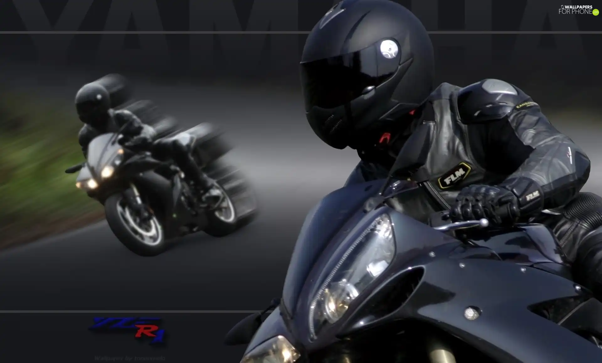 Motorcyclist, Yamaha YZF-R1, motor-bike