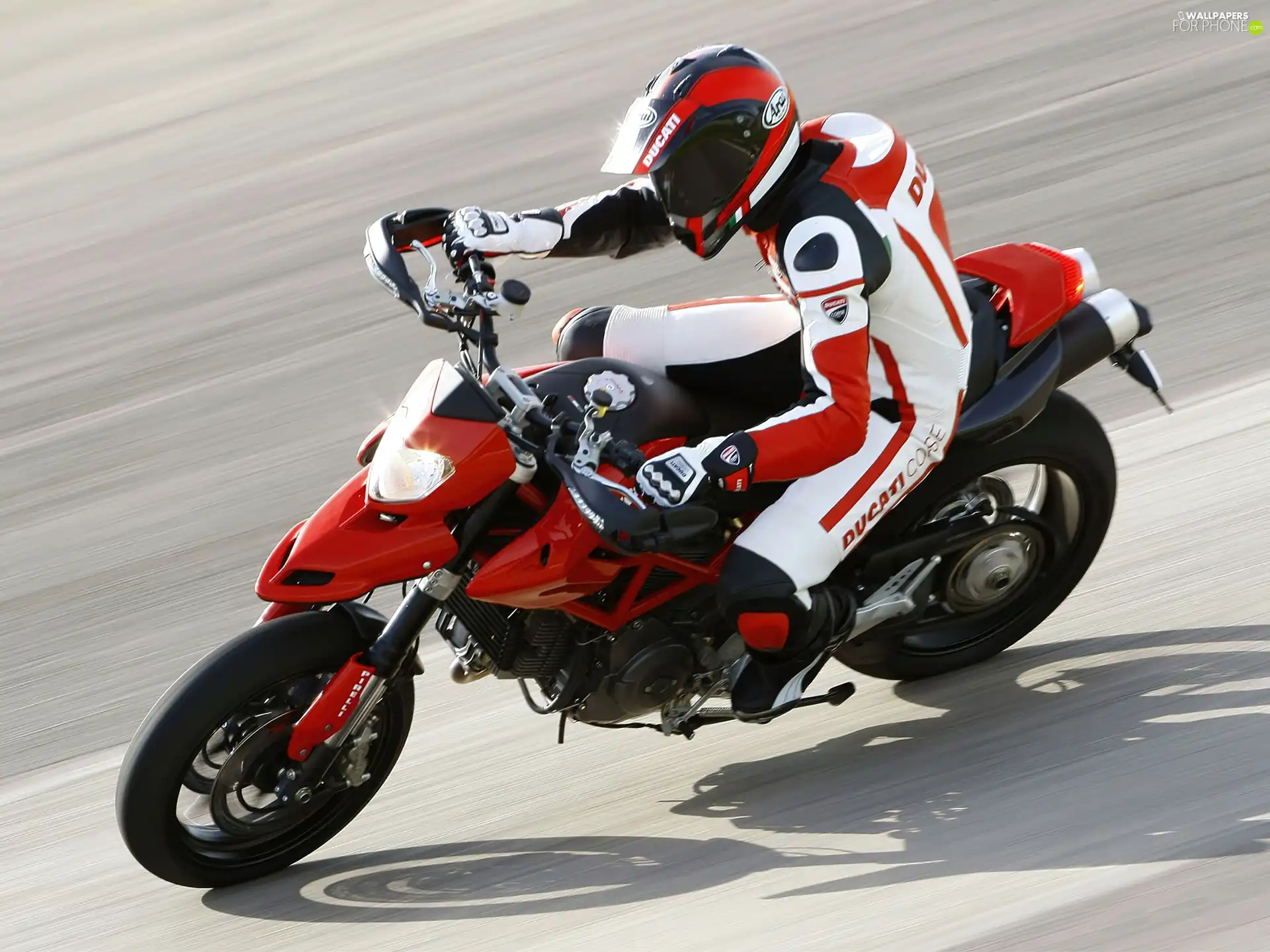 helmet, Ducati Hypermotard 1100, Motorcyclist