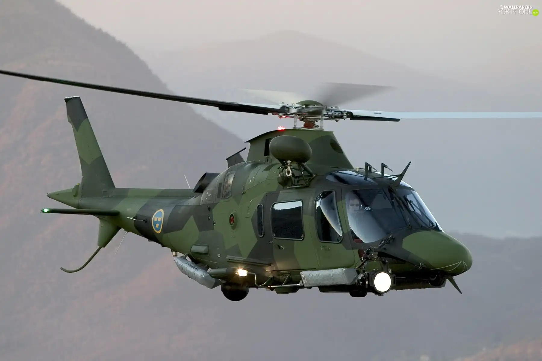 Helicopter, Mountains