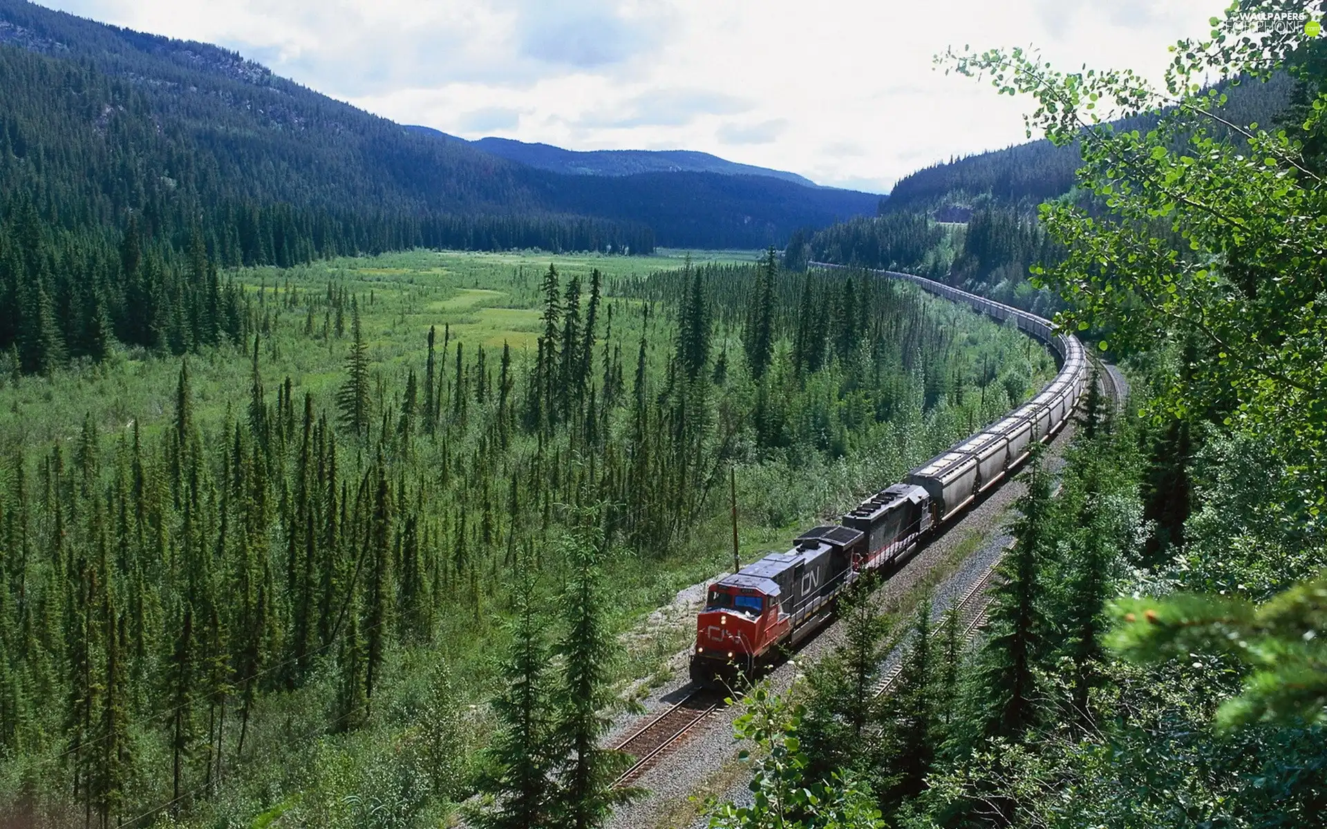 Mountains, long, Train